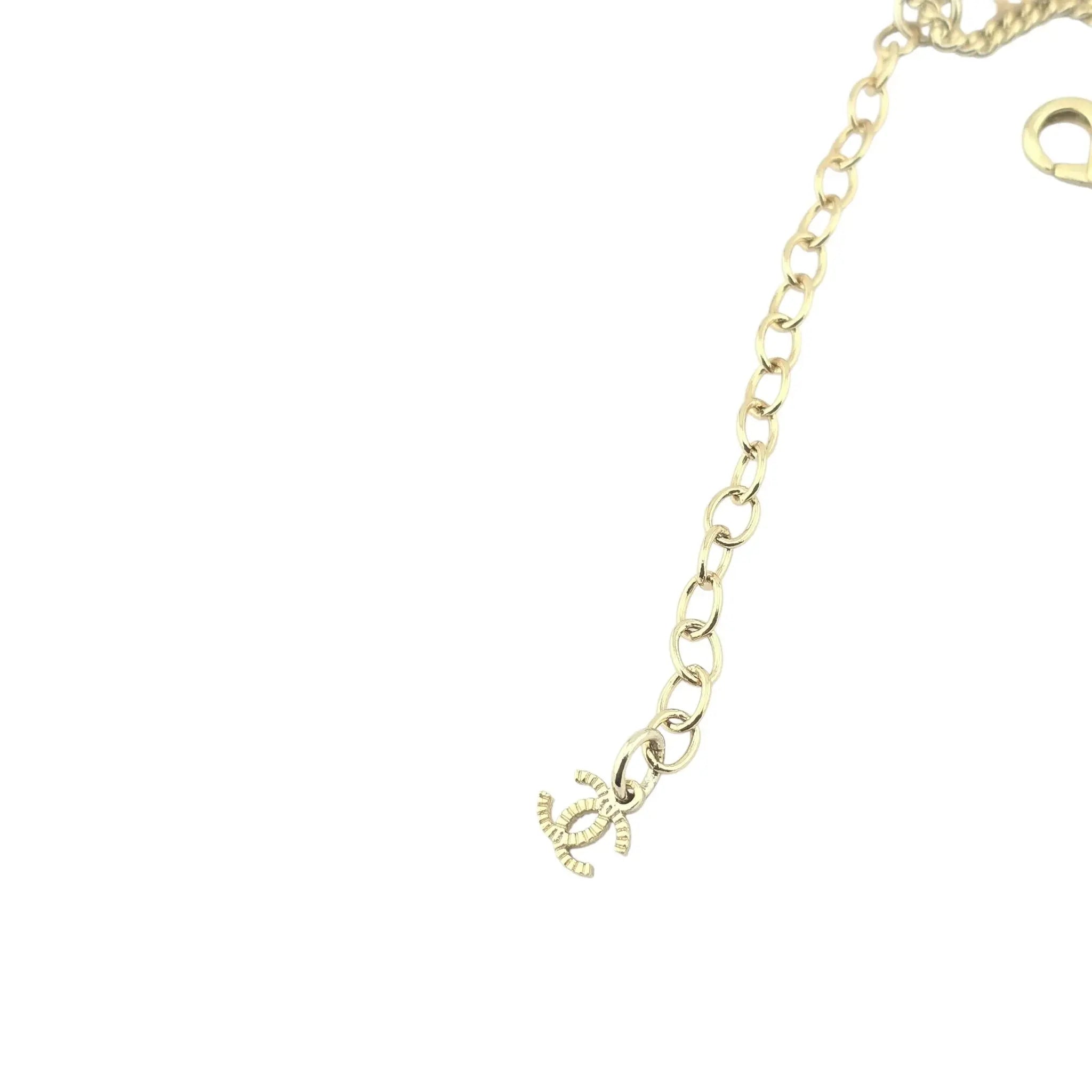 Chanel CC Coco Faux Pearl Crystal Necklace 2022 CHANEL