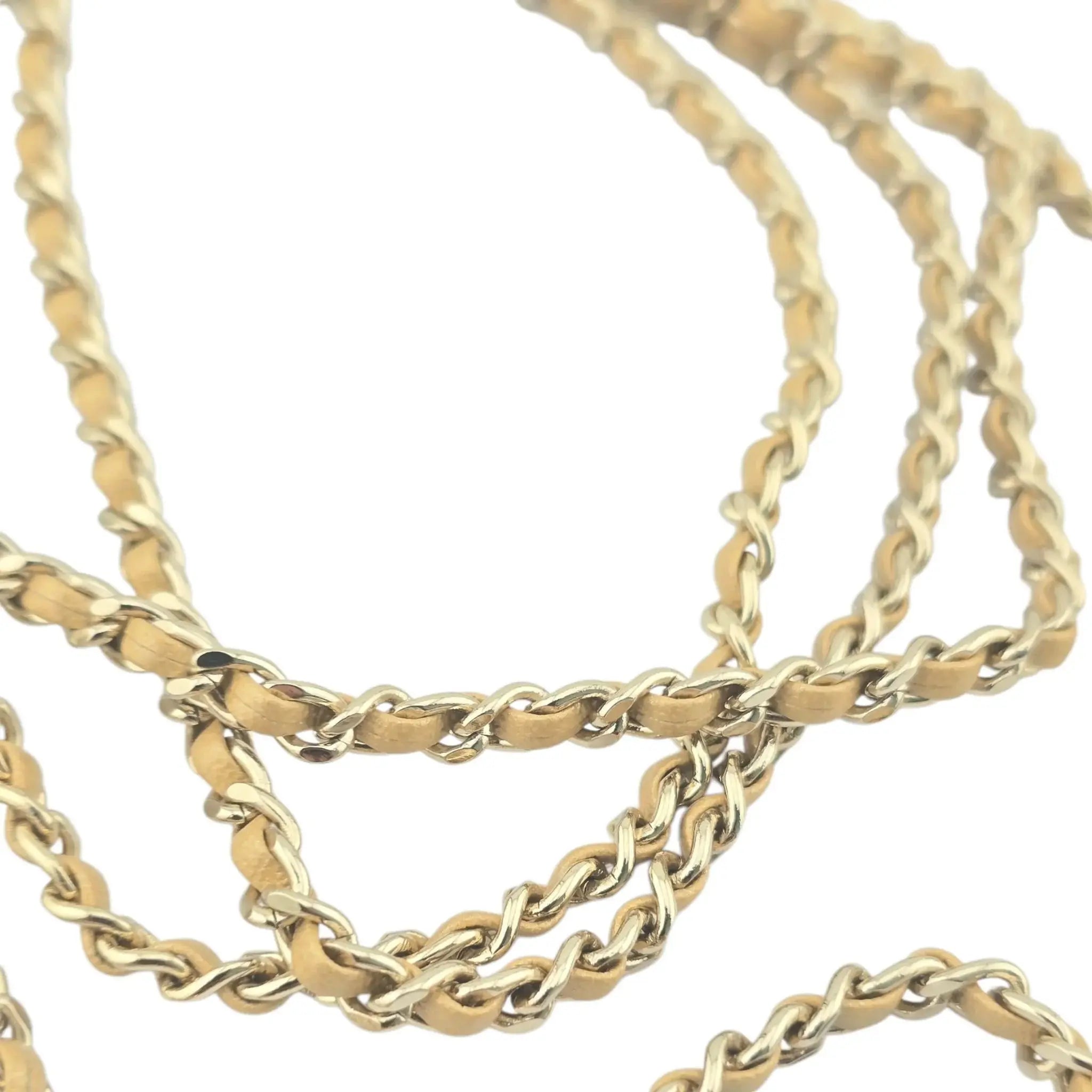 Chanel CC Gold Metal Chain Embellished Mini Frame Pouch CHANEL