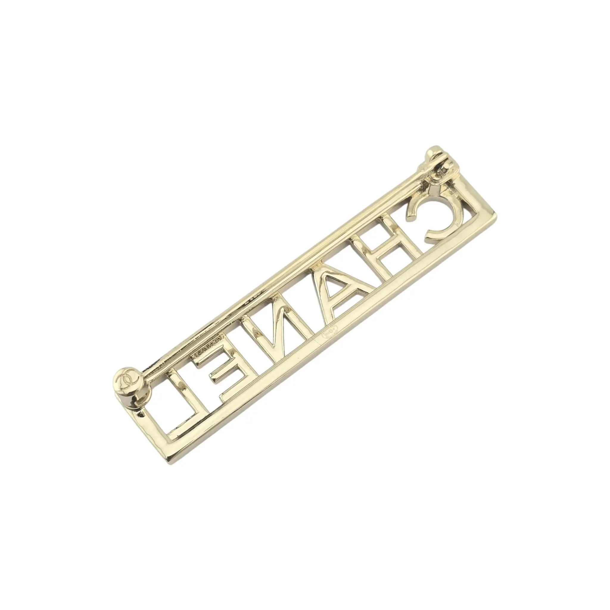 Chanel CC Logo Crystal Brooch 2025 CHANEL