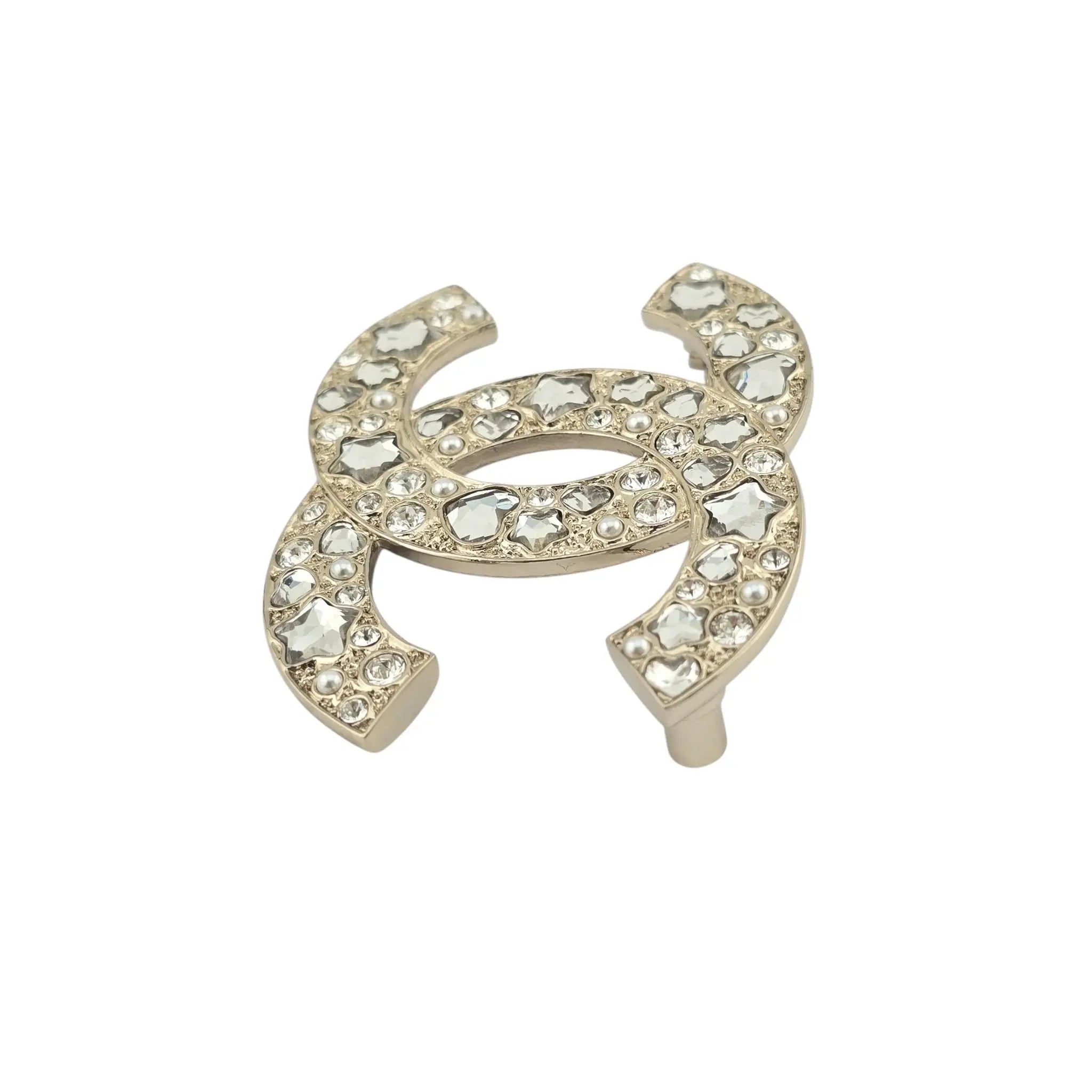 Chanel CC Gold Star Crystal Brooch 2025 CHANEL