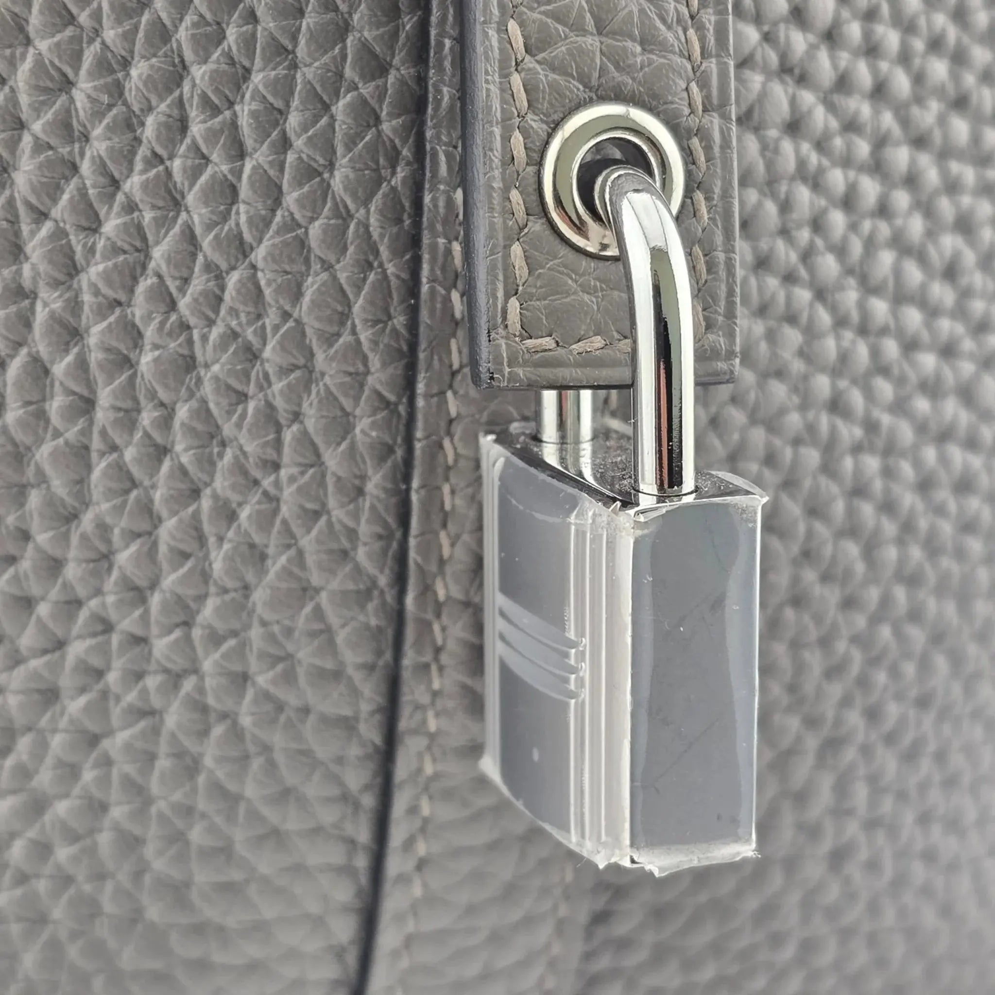Hermès Picotin Lock 18 Gris Meyer Clemence Palladium Bag HERMES