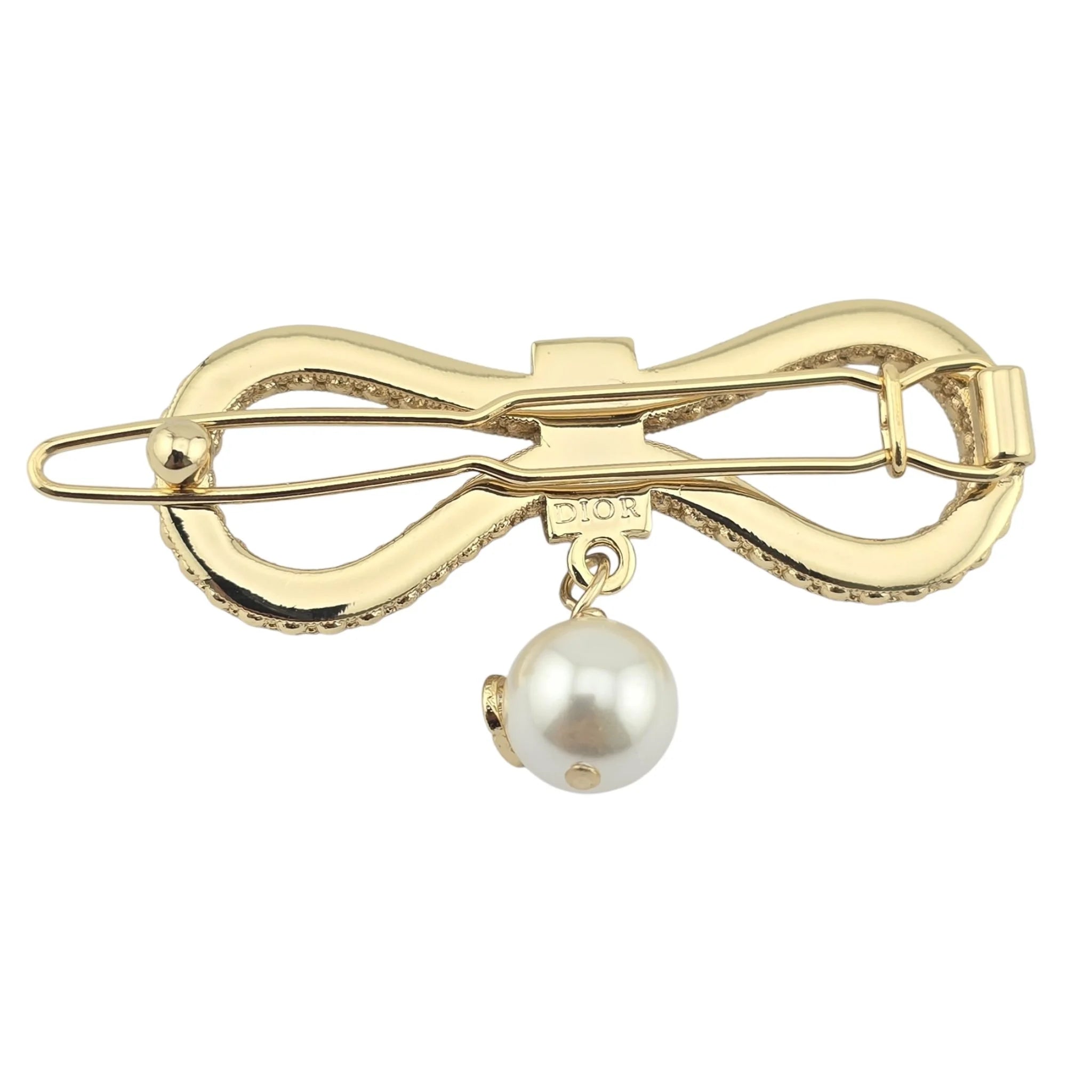 Christian Dior Le Nœud de Dior Bow Hair Barrette Clip DIOR