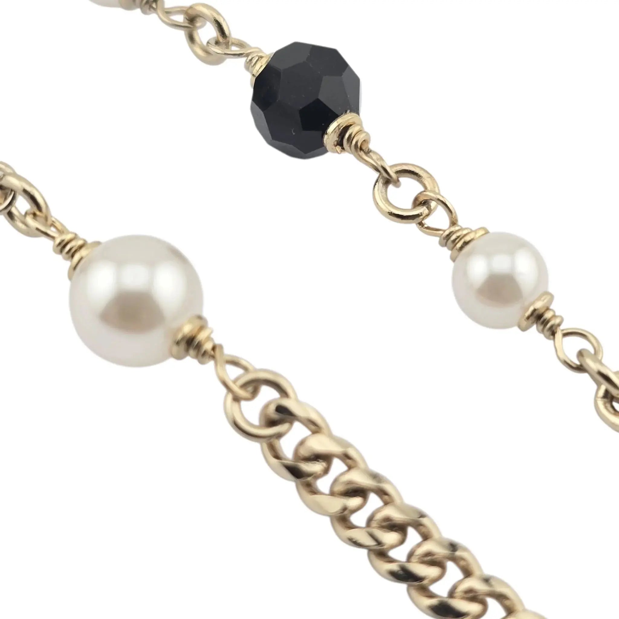 Chanel CC Black Heart Long Necklace 2022 CHANEL