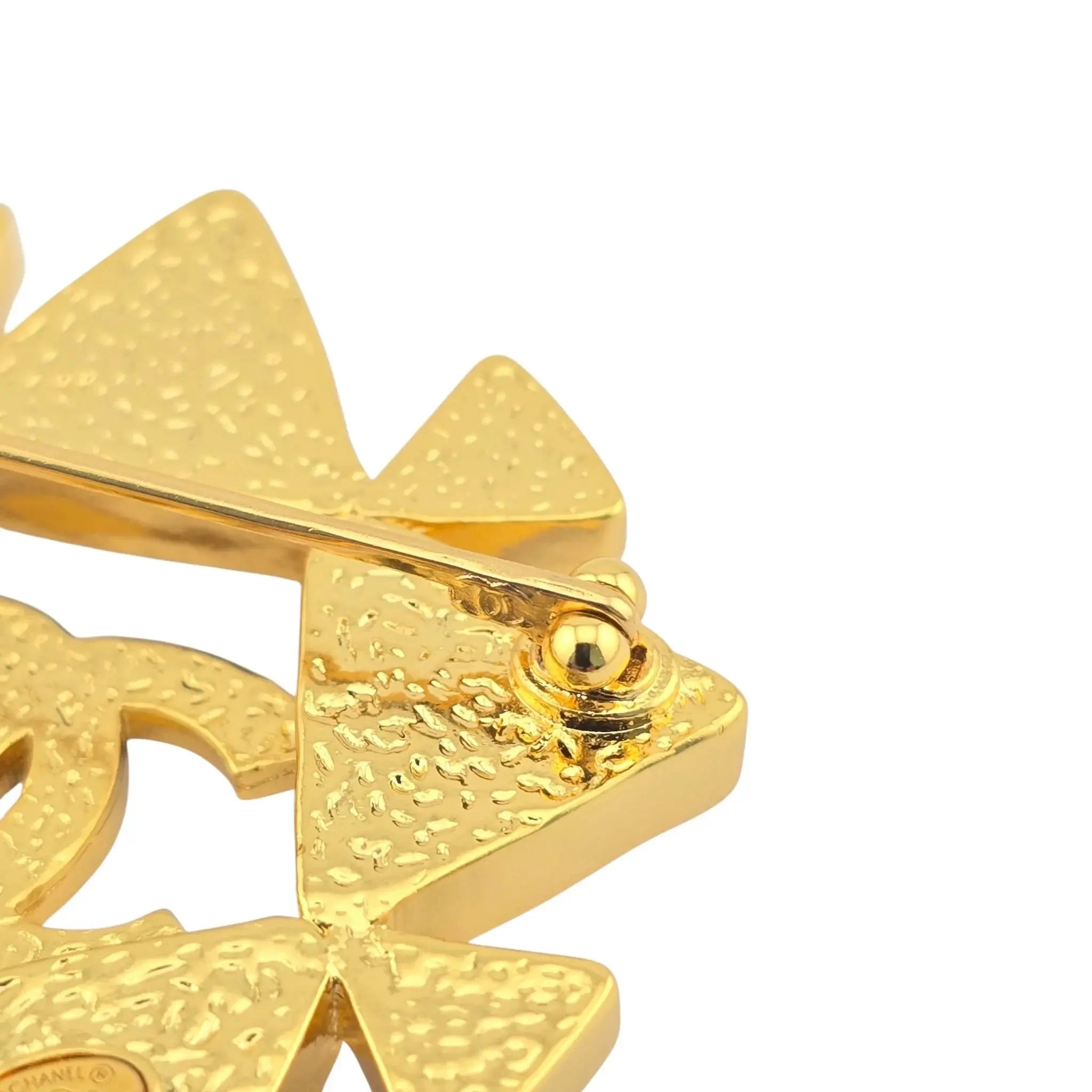 Chanel CC Crystal Gold Brooch 2020 CHANEL