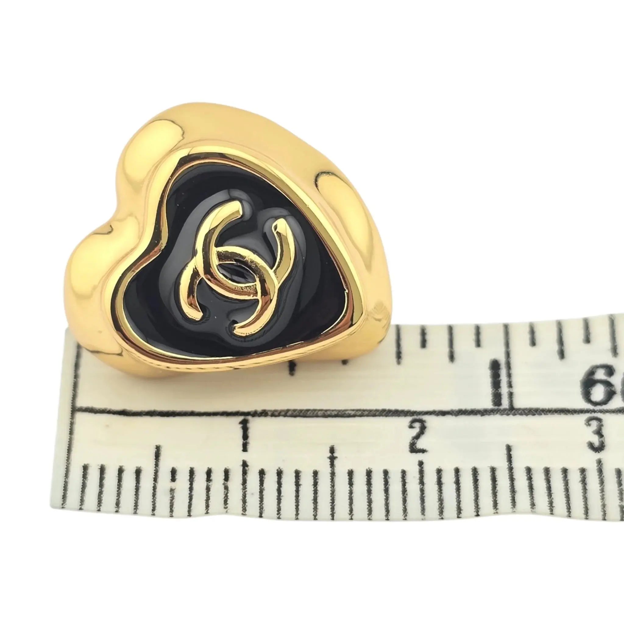 Chanel CC Gold Black Earrings 2025 CHANEL