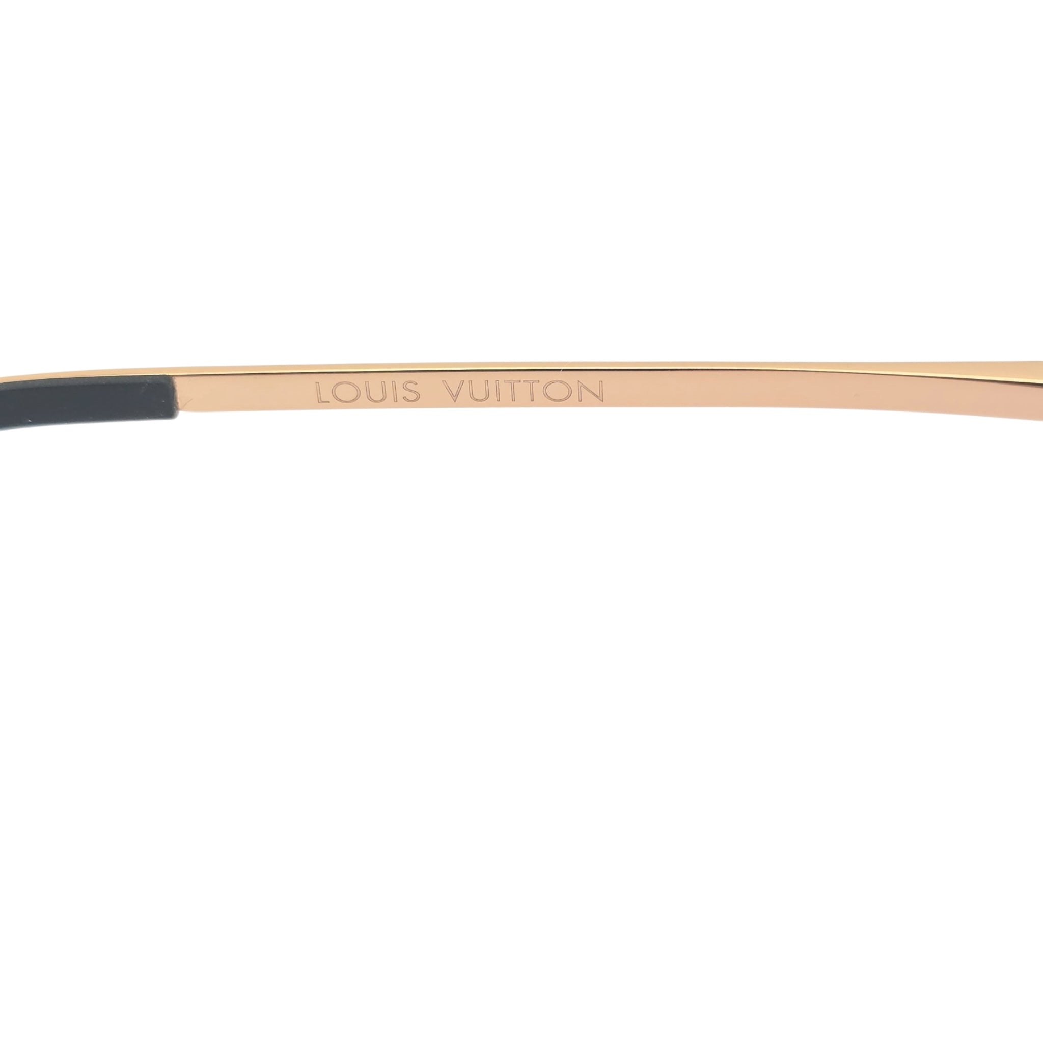 LOUIS VUITTON LV GREASE GOLD SUNGLASSES