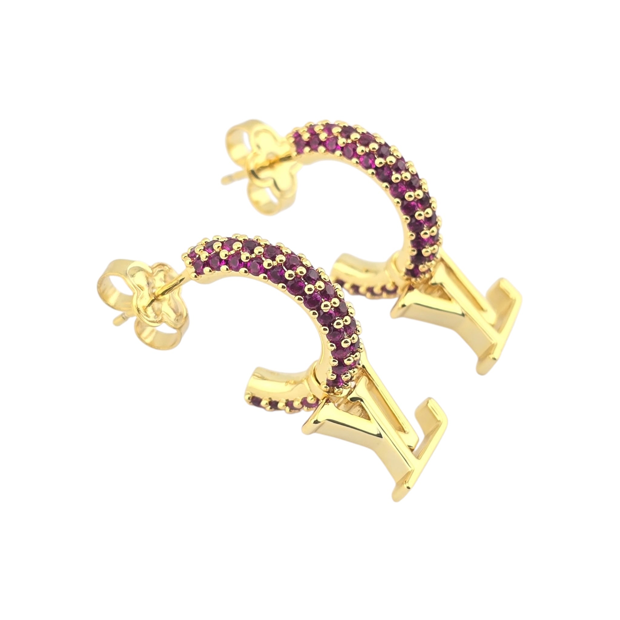 Louis Vuitton LV Iconic Strass Pink Crystals Earrings