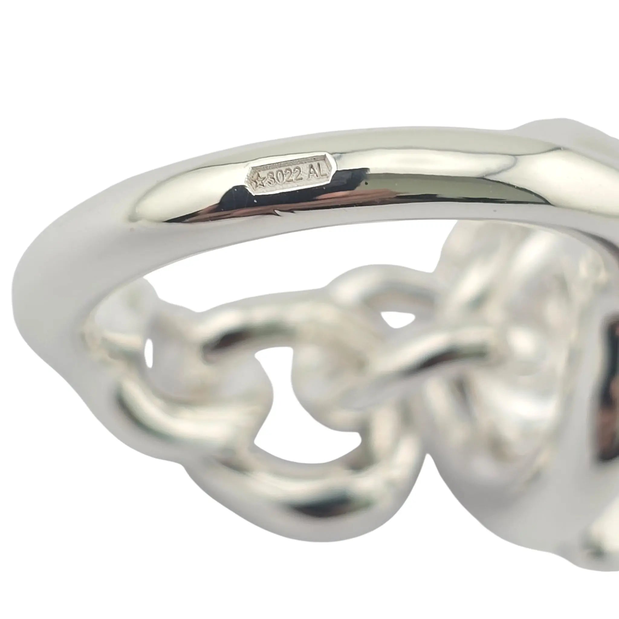 Hermes Croisette Large Sterling Silver Ring HERMES