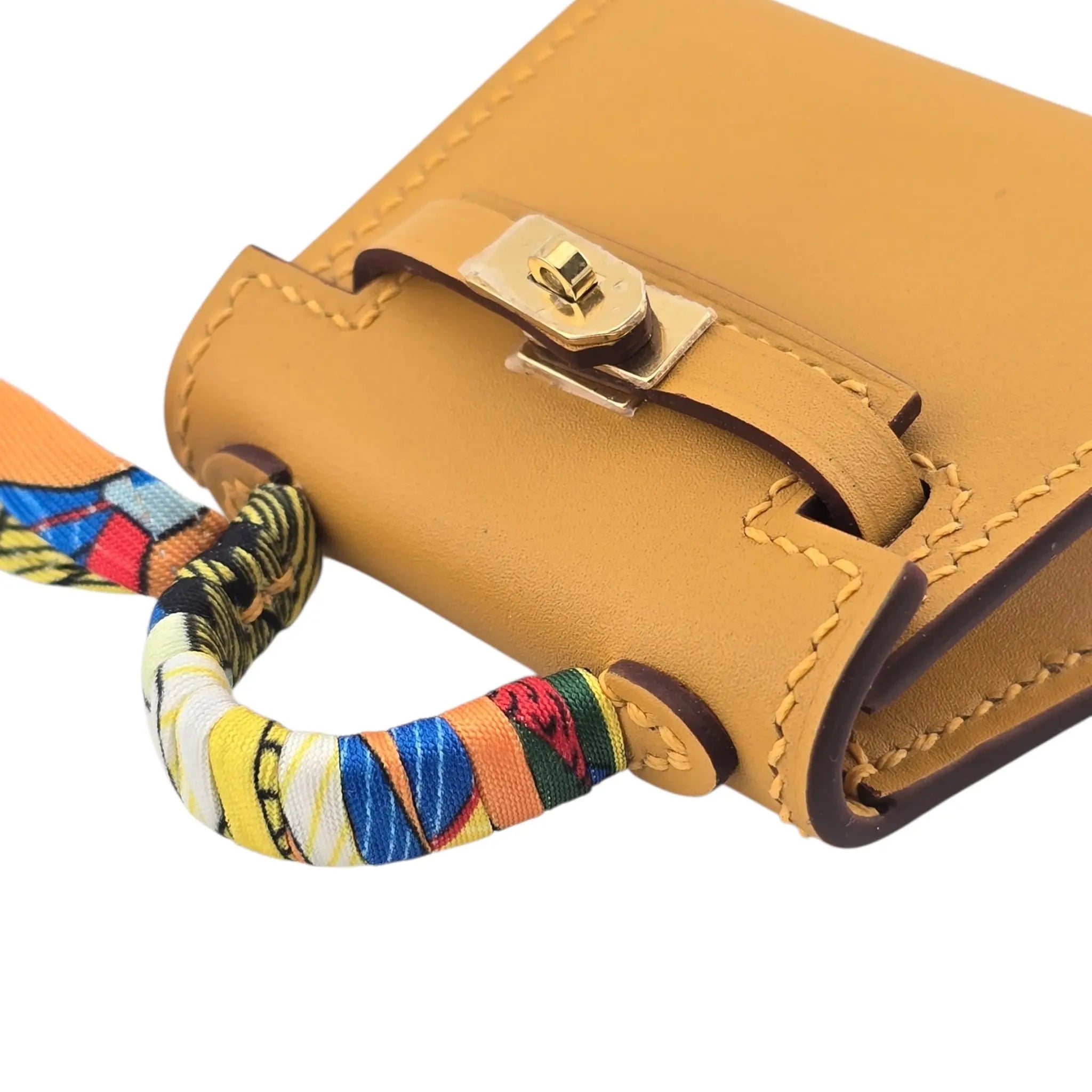 Hermes Mini Kelly Twilly Bag Charm Jaune Foin HERMES