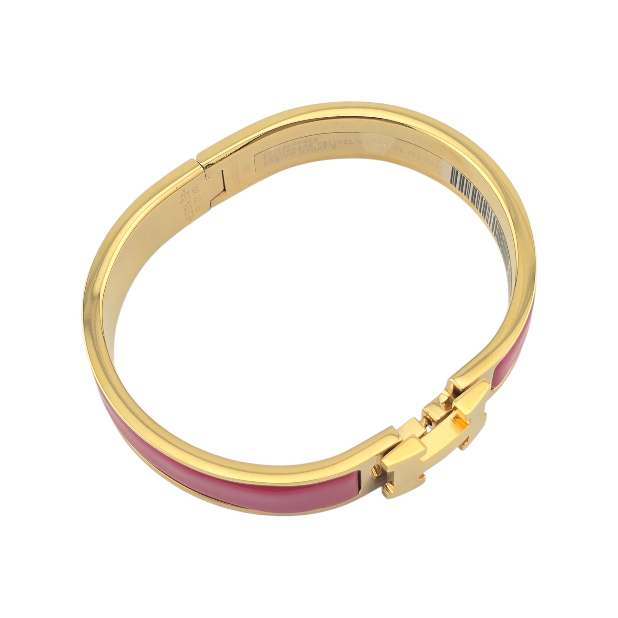 Hermes Clic H Bracelet Pink Gold GM