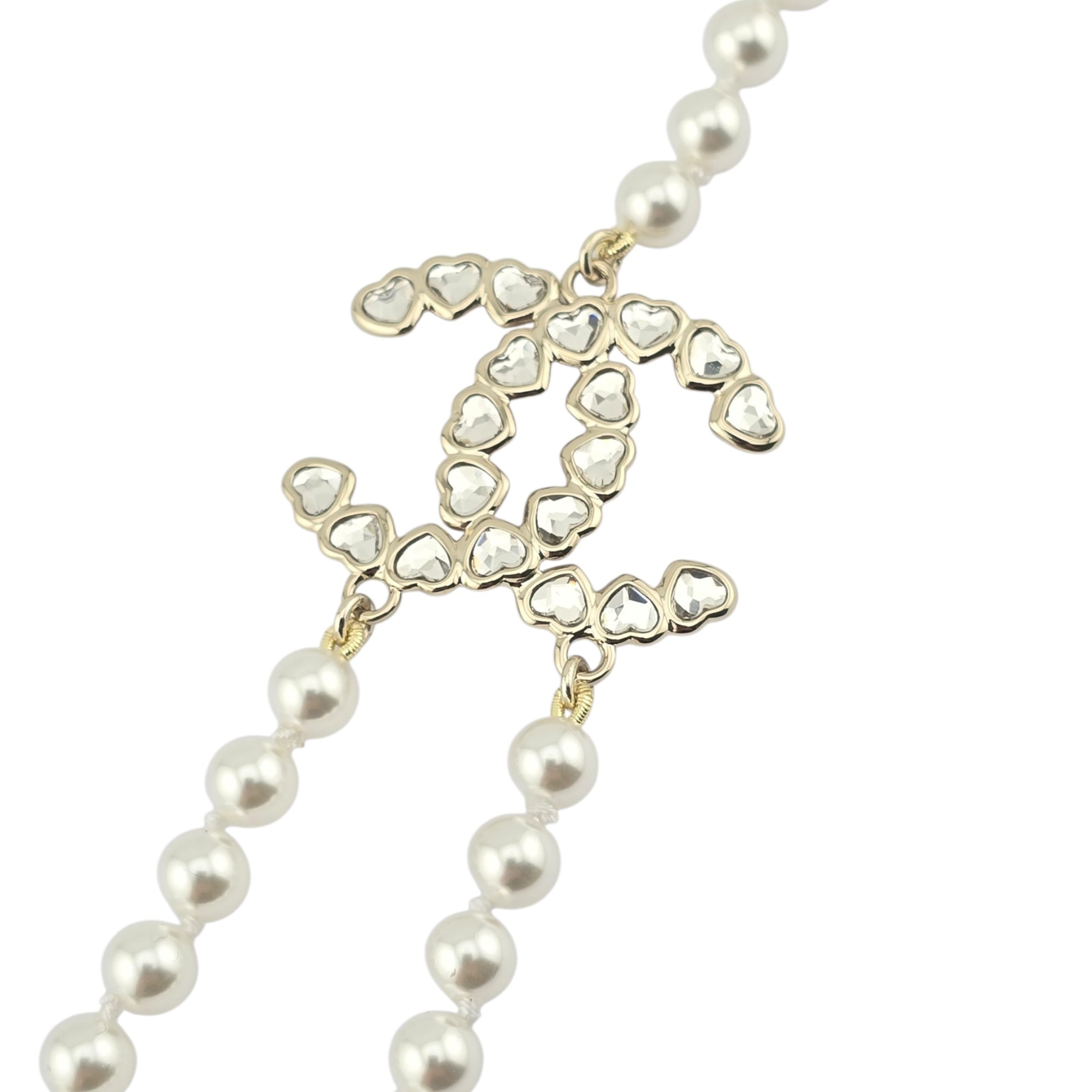 Chanel CC Double Row Faux Pearl Necklace 2025