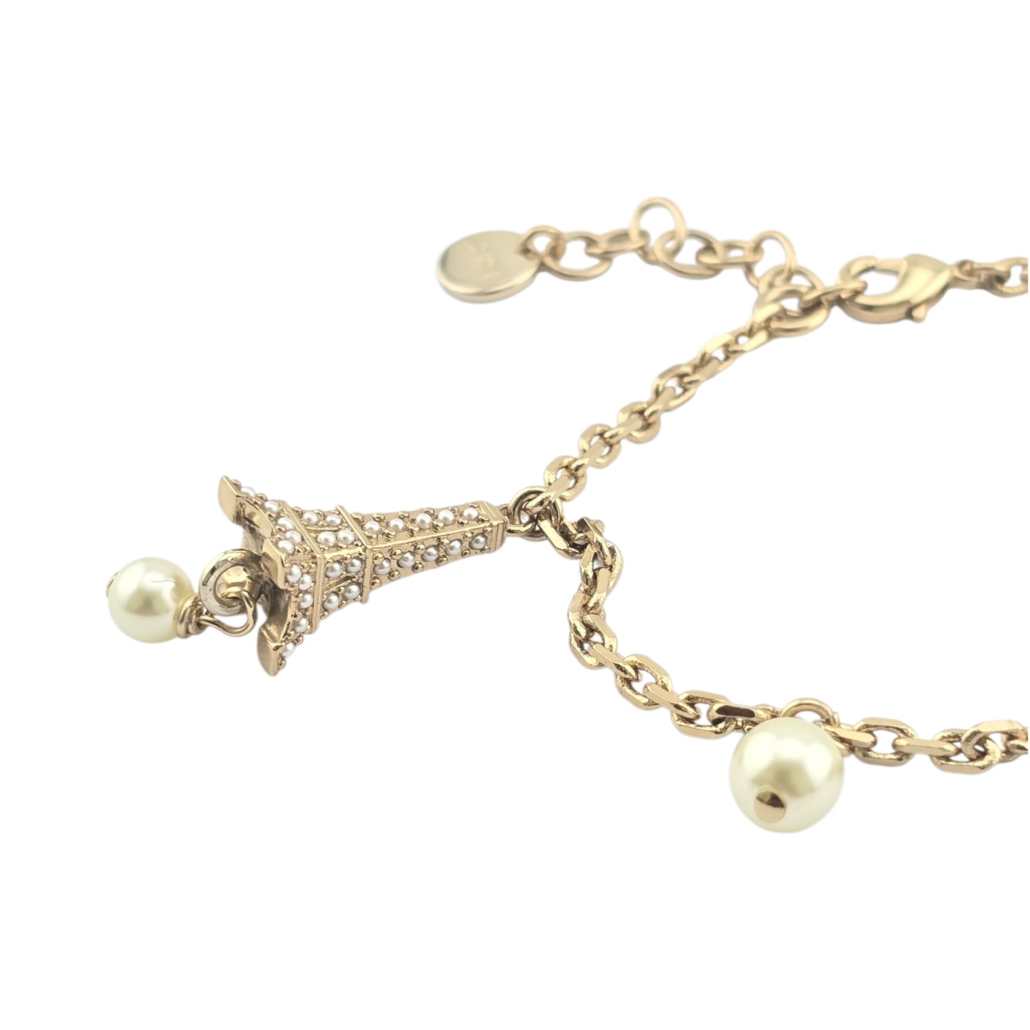 Christian Dior CD Plan De Paris Gold Bracelet