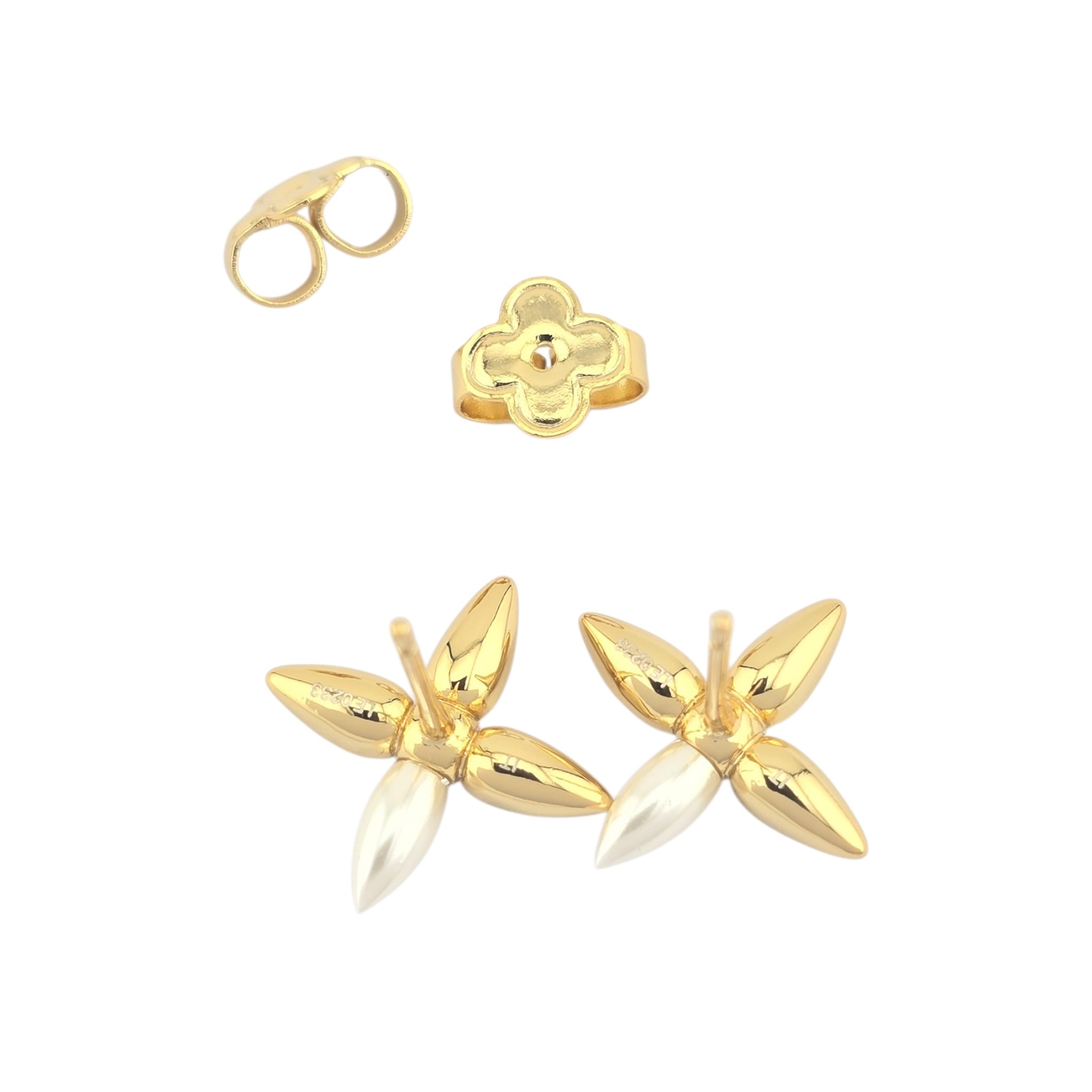Louis Vuitton LV Louisette Gold Earrings LOUIS VUITTON