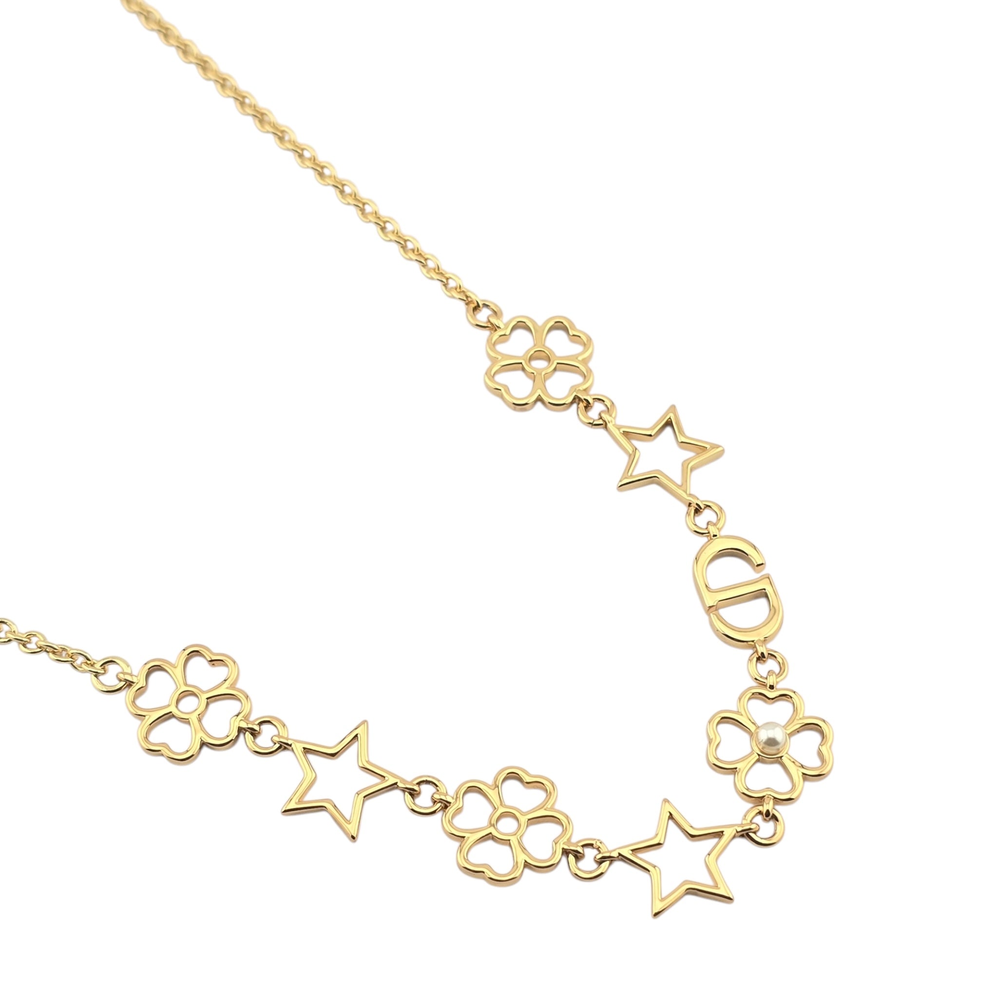 Christian Dior CD Lucky Lace Necklace DIOR