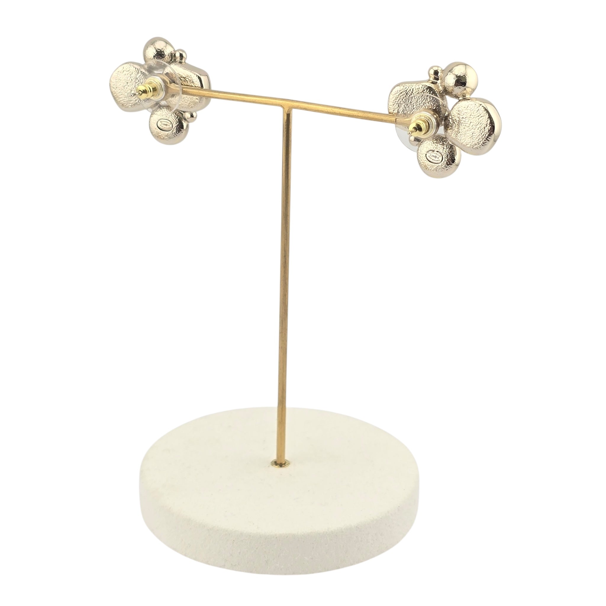 Chanel CC Enamel Pearl Earrings 2025 CHANEL