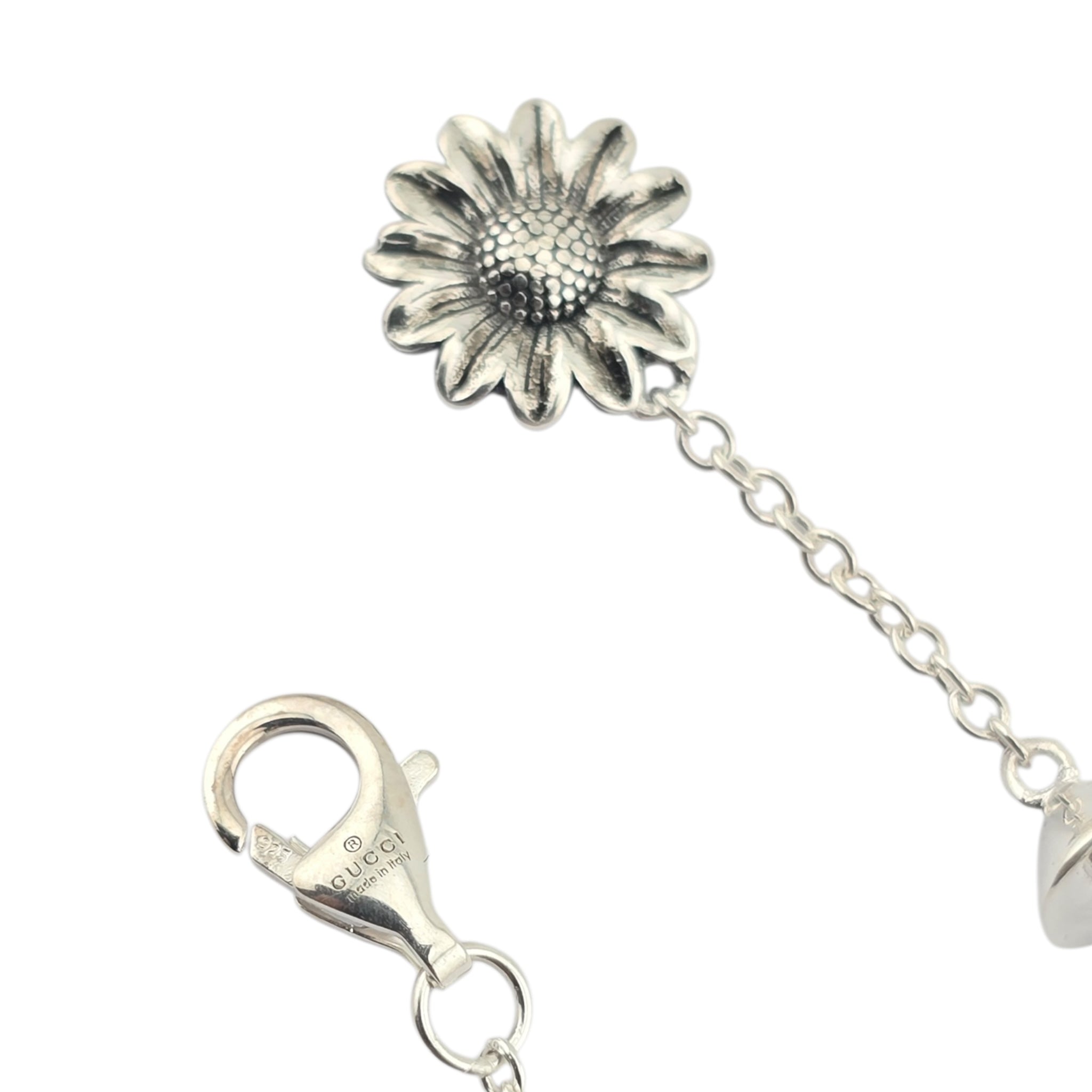 GUCCI GG Marmont Sterling Silver Pink Mother of Pearl Bracelet GUCCI