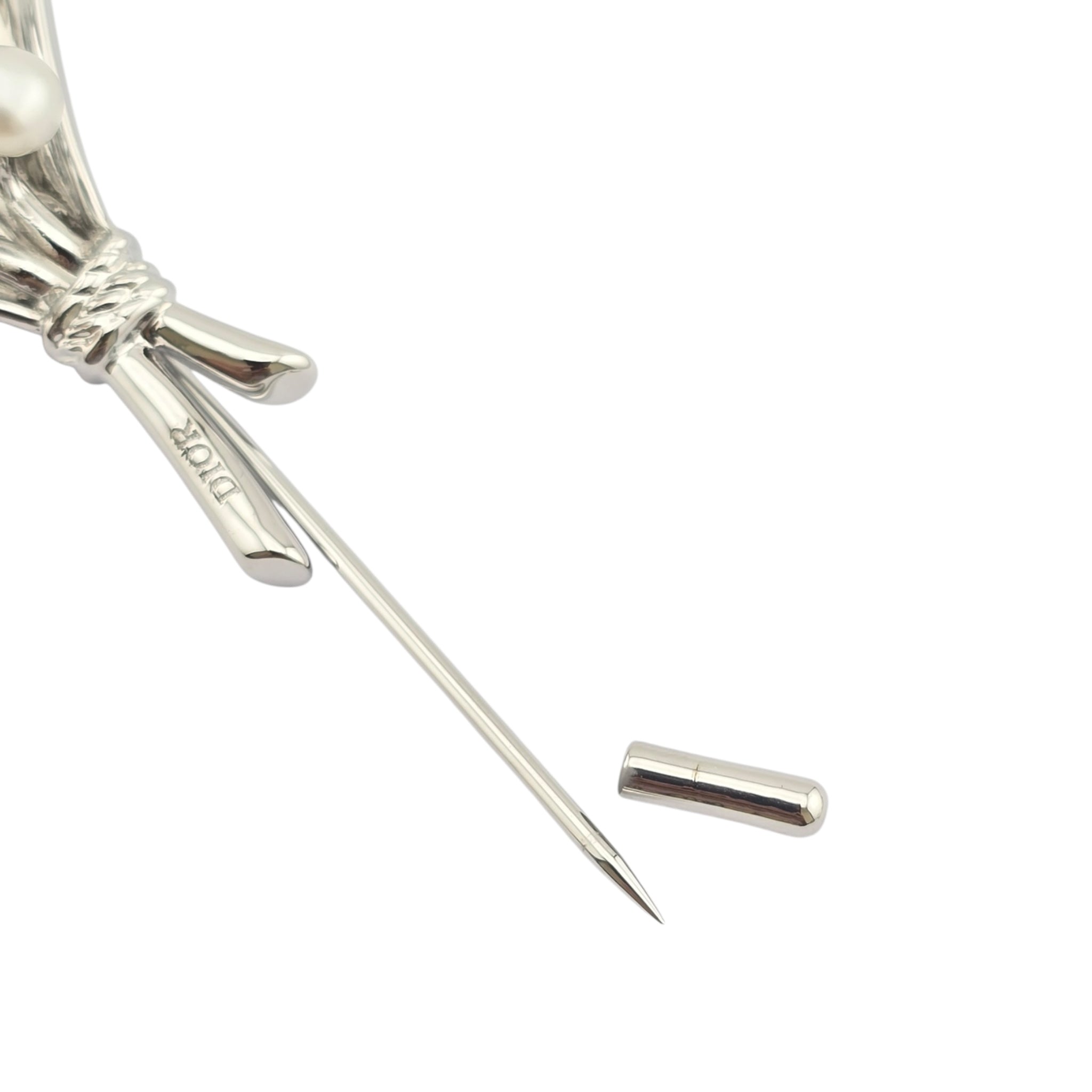 Christian Dior Pearl Lily of the Valley Brooch Pin DIOR