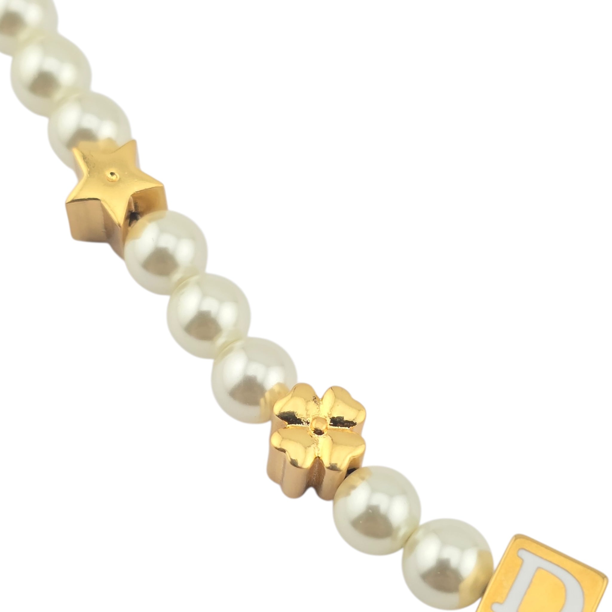 Christian Dior D-Dice Faux Pearl Necklace DIOR