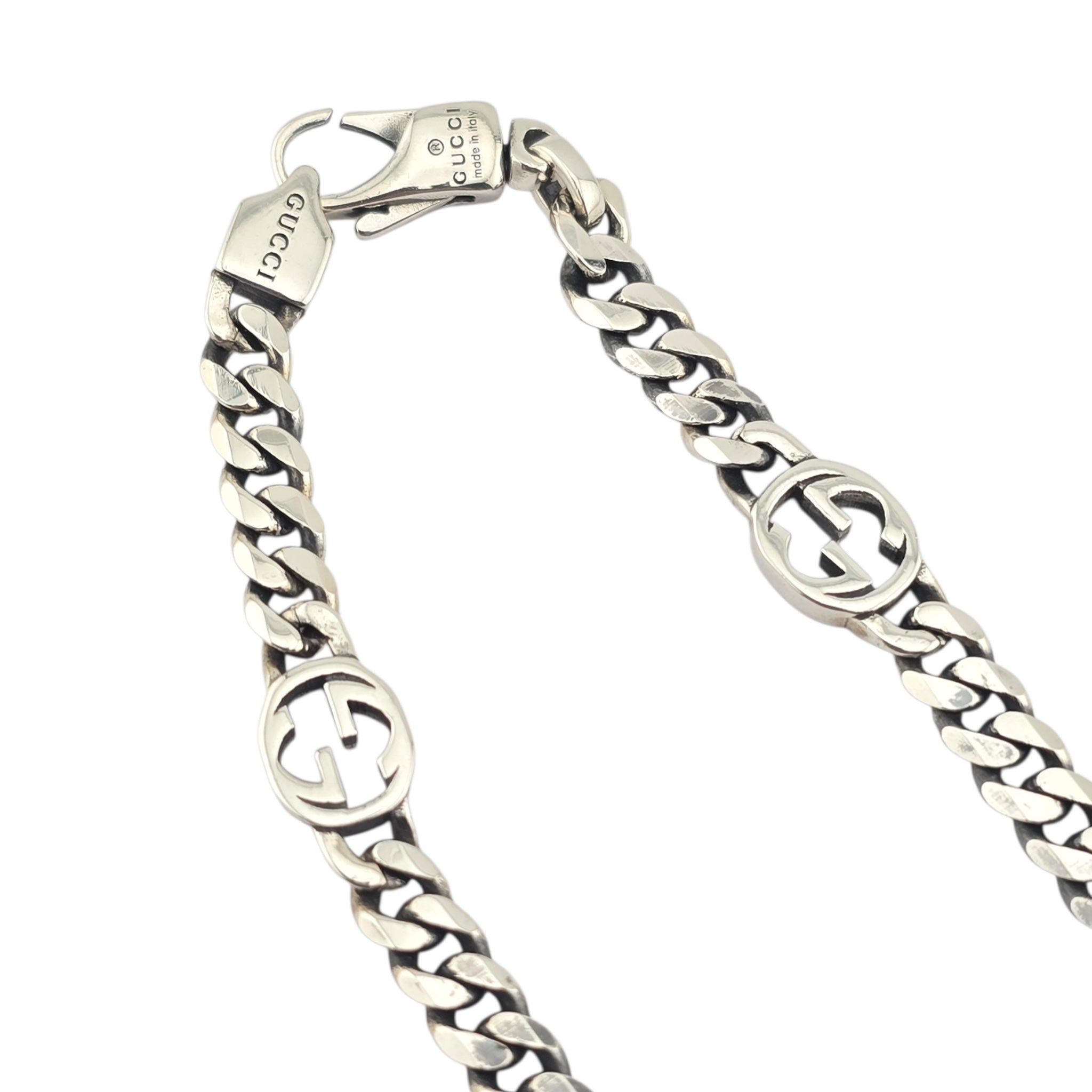 GUCCI GG Interlocking Silver Necklace GUCCI