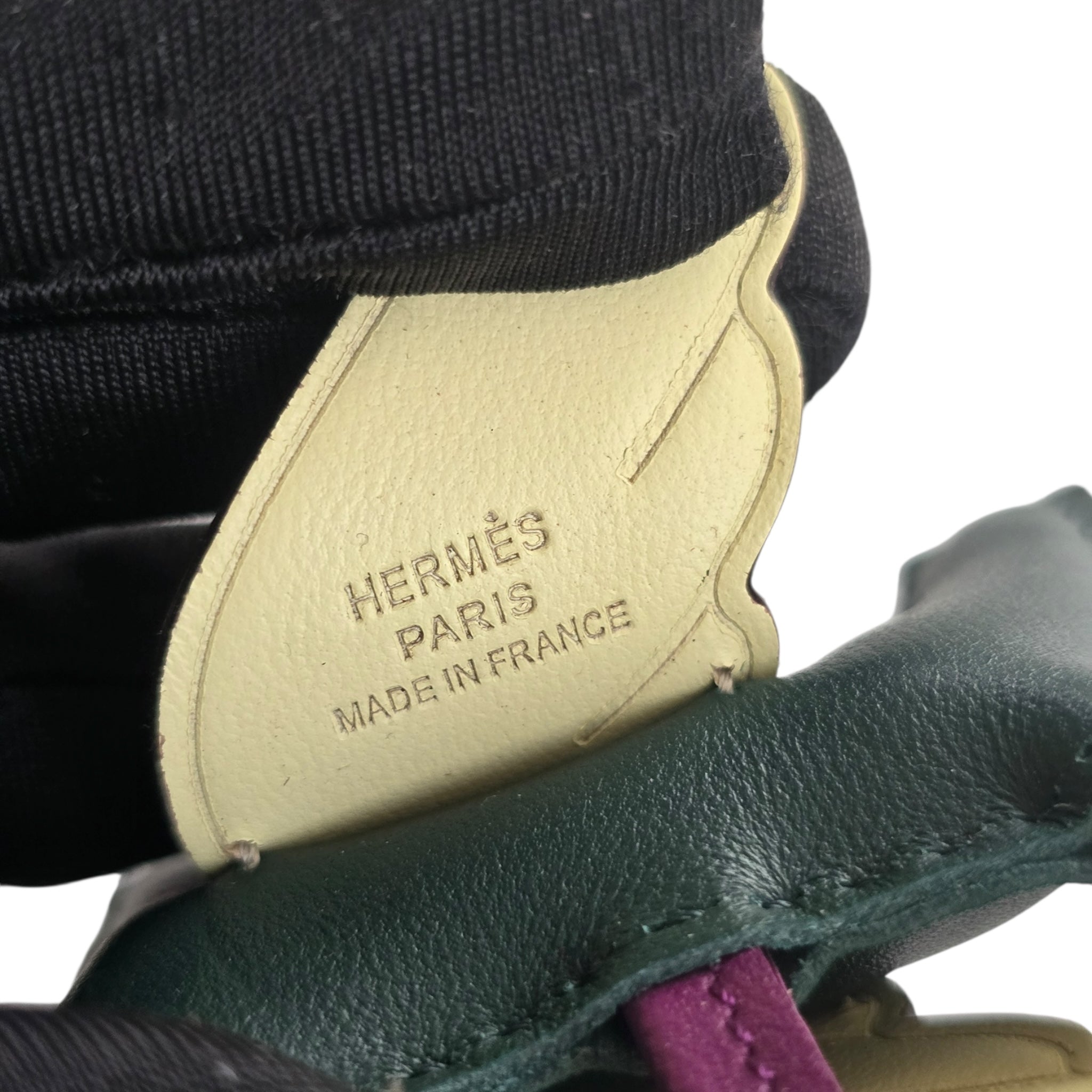 Hermes Rodeo Pegase PM Bag Charm Vert Cyprès / Violet / Jaune Milton HERMES