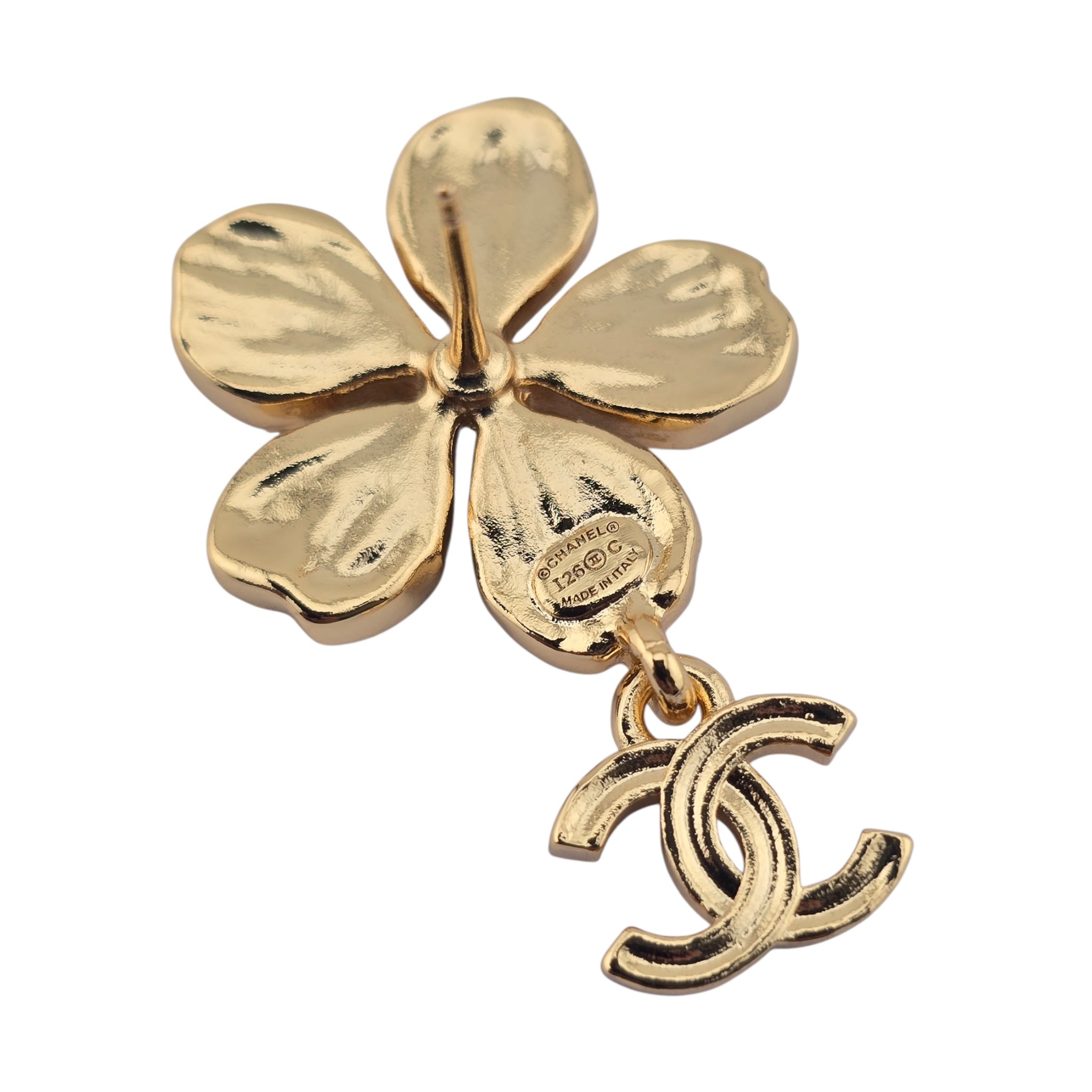 Chanel CC Gold Floral Earrings 26C 2026
