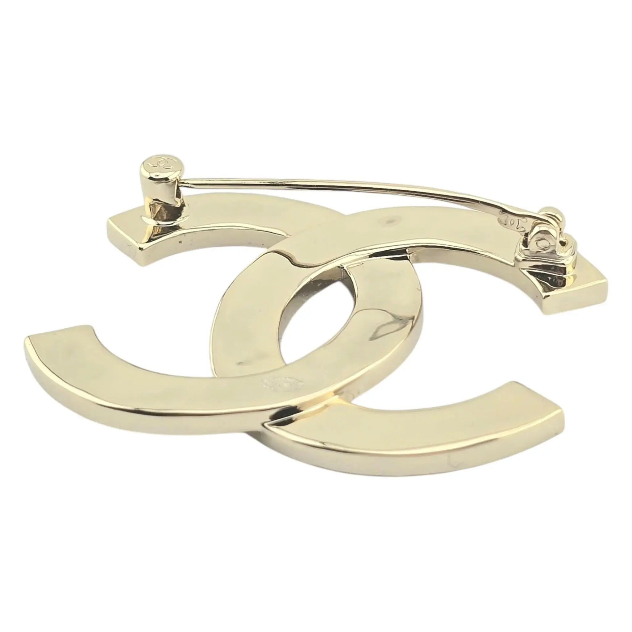 Chanel CC Gold Crystals Brooch 2023 CHANEL