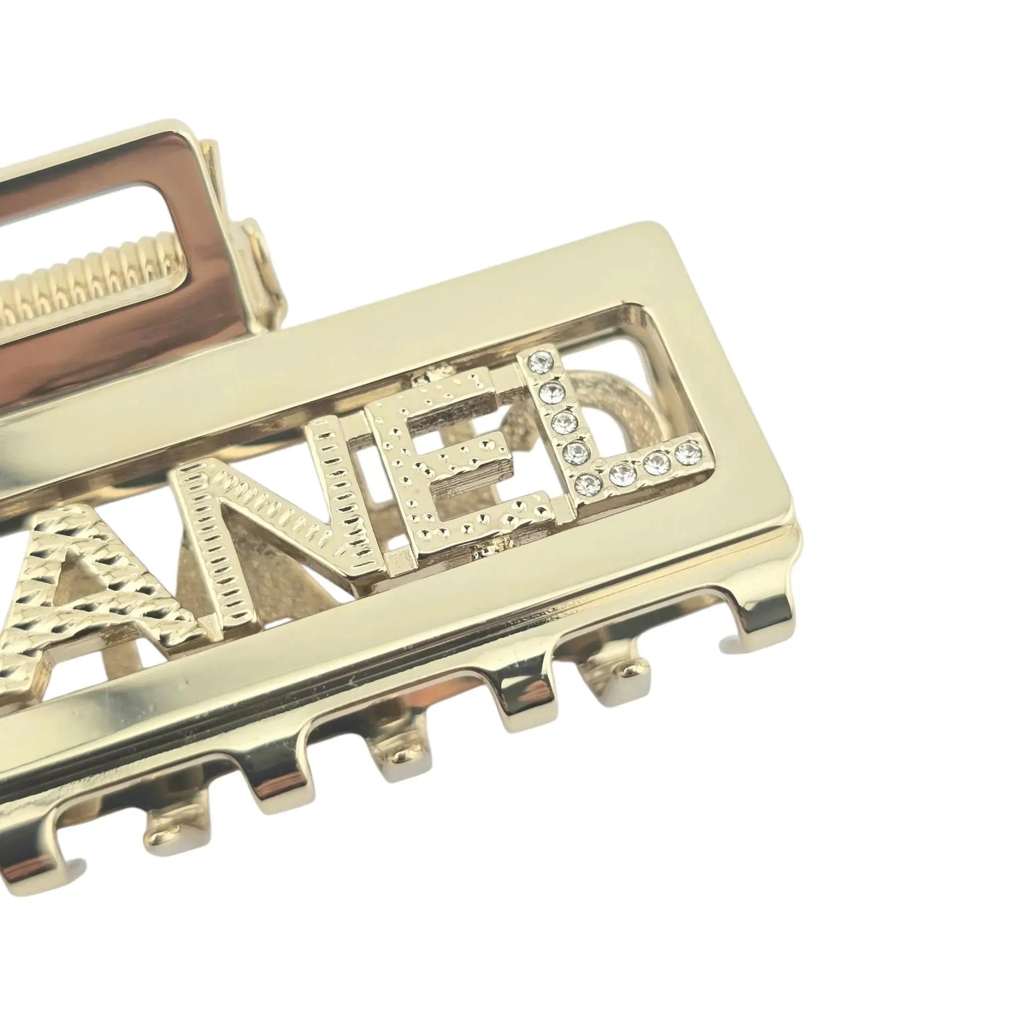 Chanel CC Crystal Gold Hair Clip Claw 2022 CHANEL