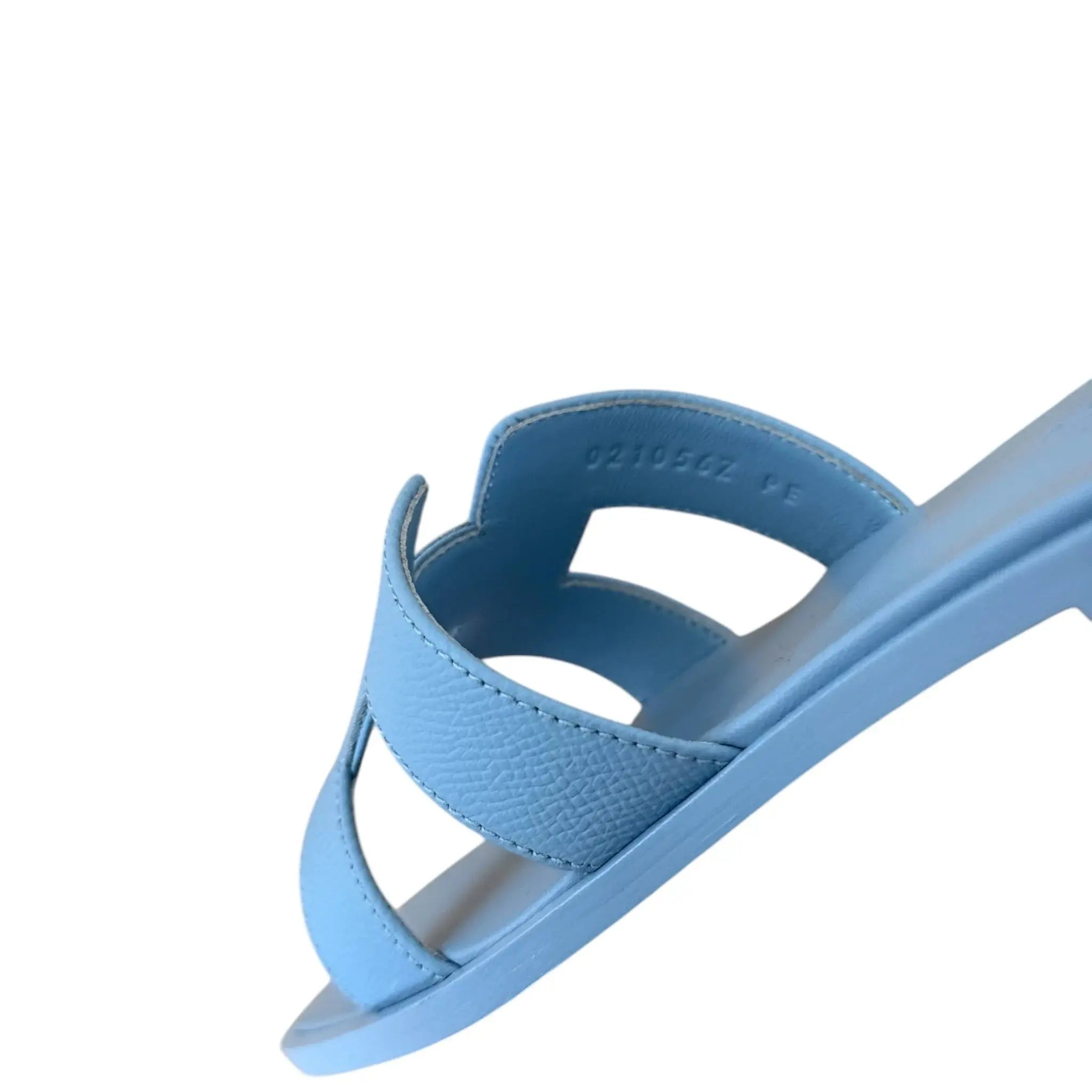 Hermes Oran Sandal Gris Antarctique (Blue) 39 UK 6 HERMES