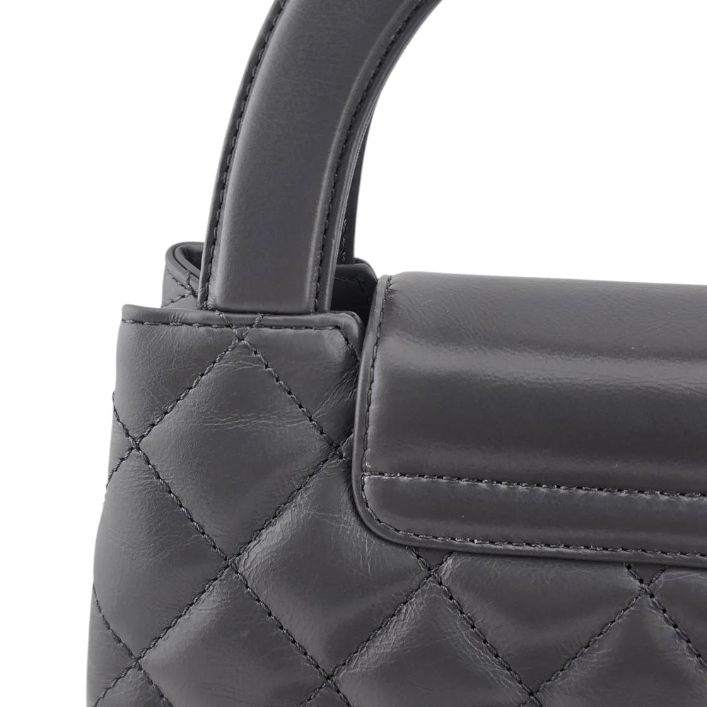 Chanel Small Kelly Re-Edition Grey Shopping Handbag CHANEL