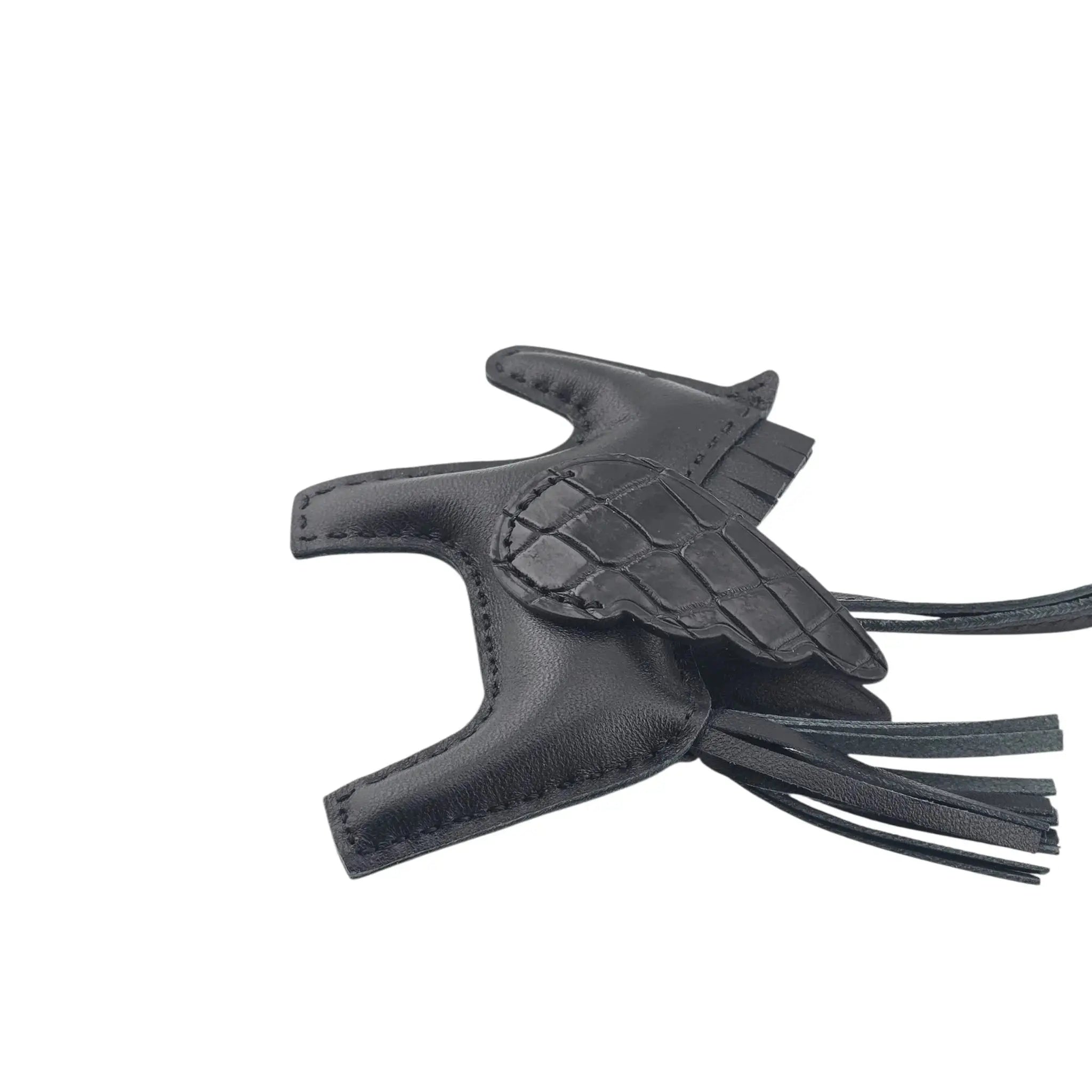 Hermès Rodeo Pegase So Noir Black Leather and Alligator Touch PM Charm Bag HERMES