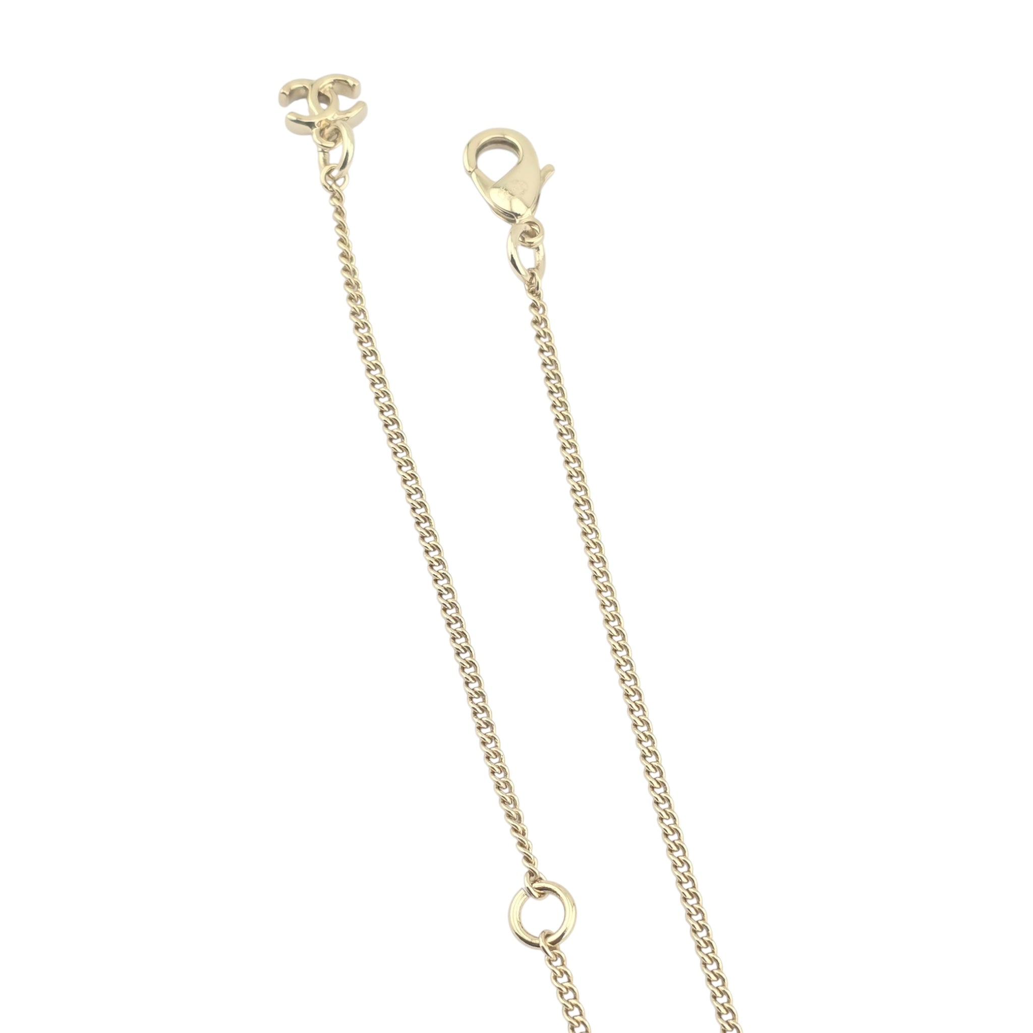 Chanel CC Ball Pendant Gold Necklace 2025 CHANEL