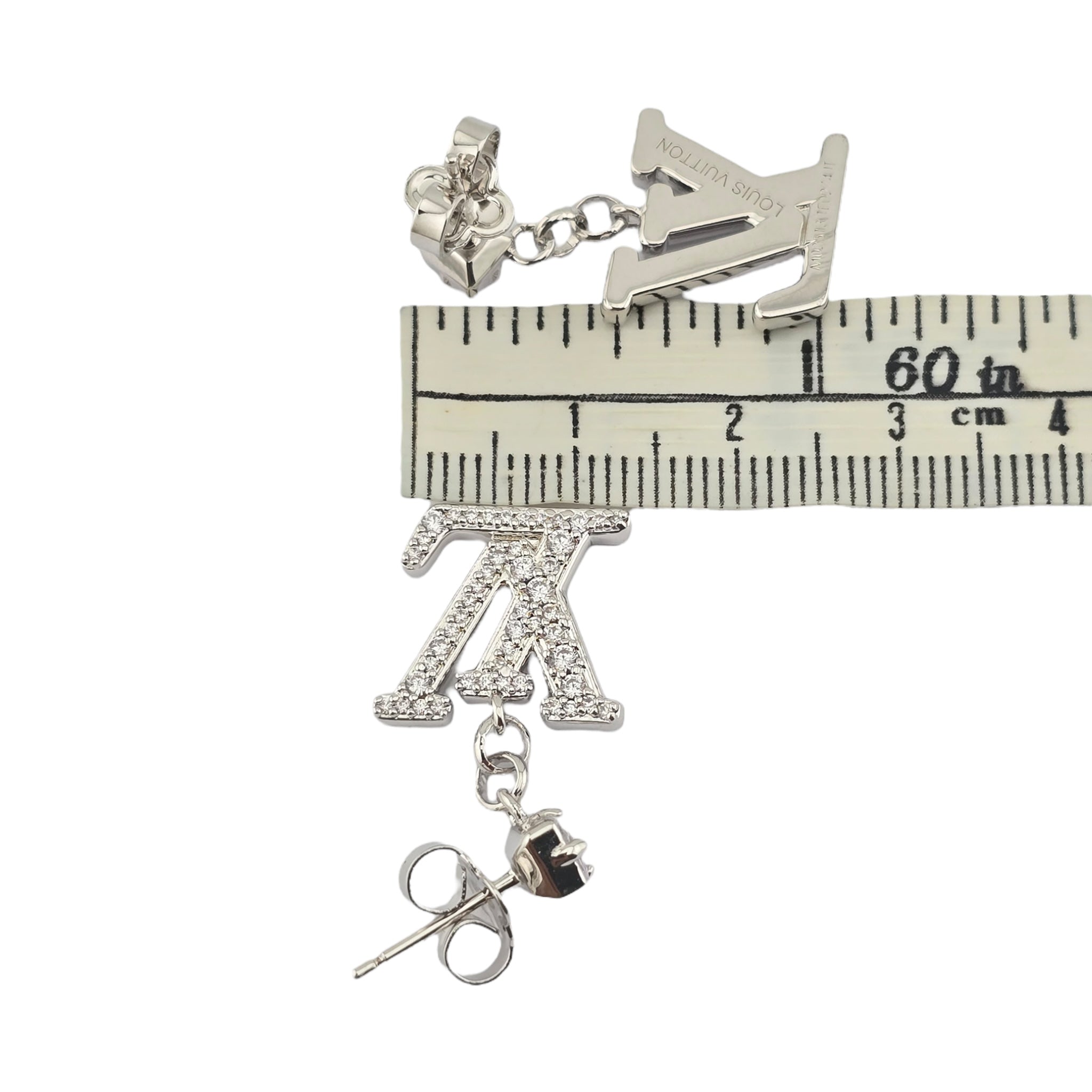 Louis Vuitton Lady LV Silver Earrings