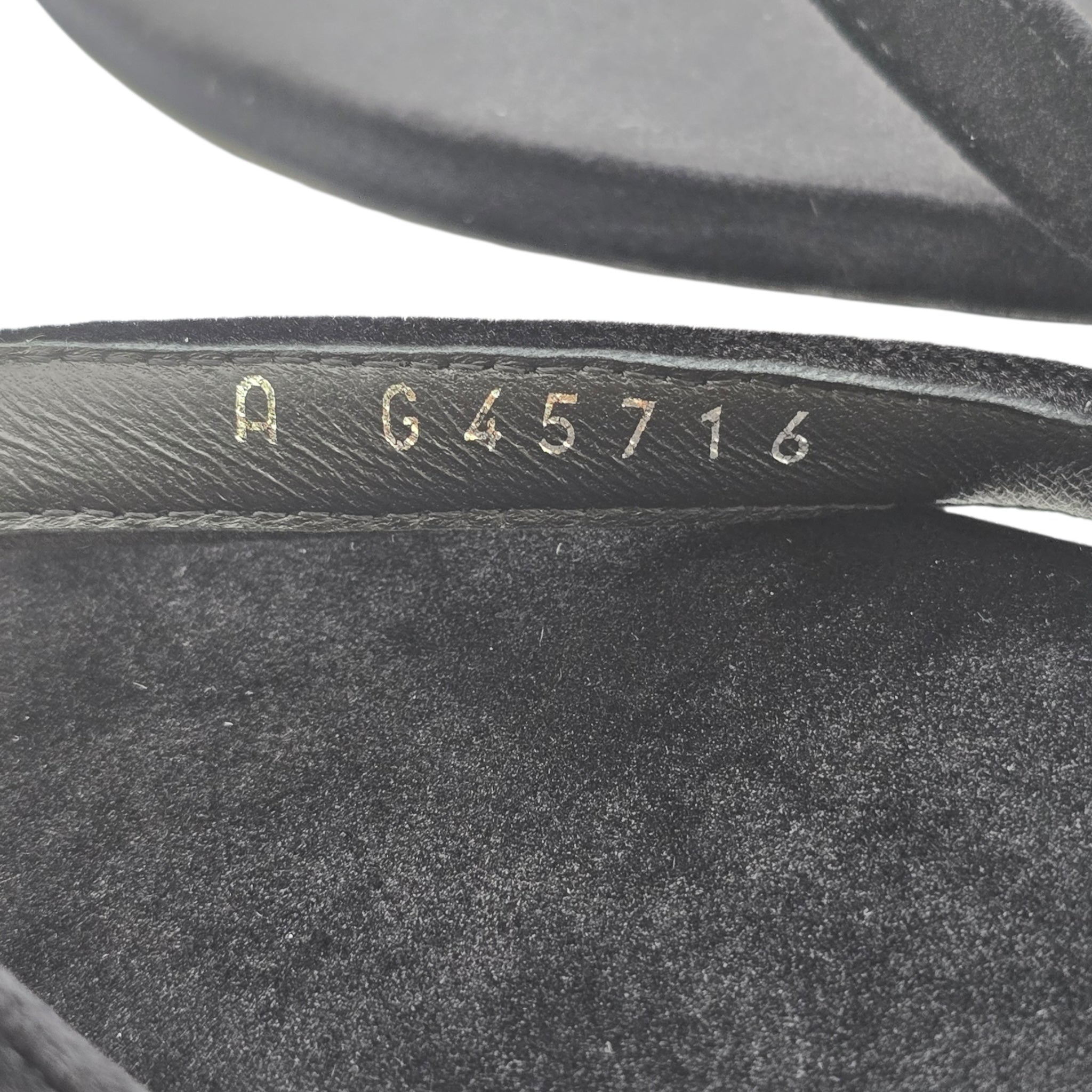 Chanel CC Black Velvet Crystal Thong Sandals 39