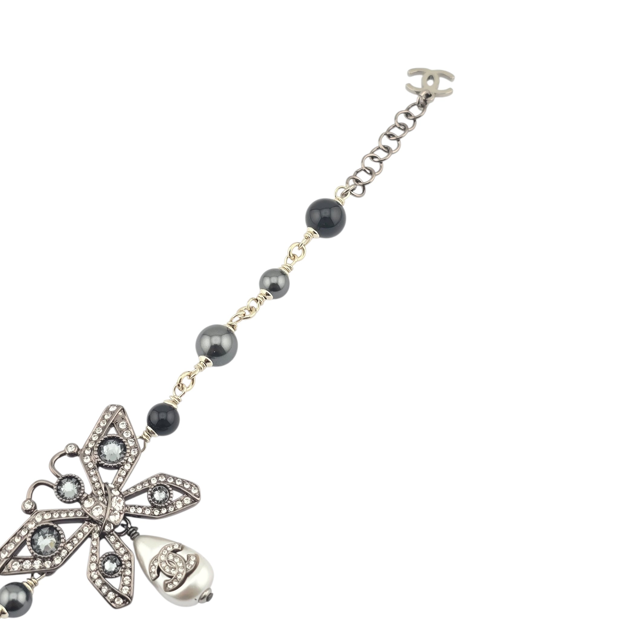 Chanel CC Butterfly Ruthenium Gold Bracelet B25