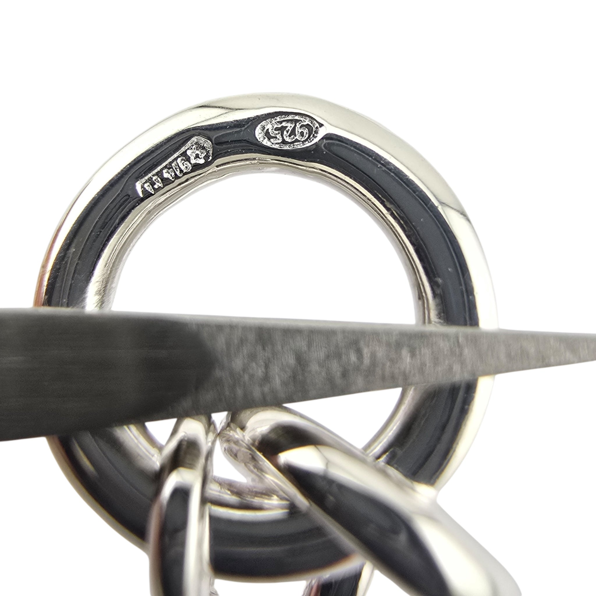 Hermes Cache-Cœur Amulette Pendant Sterling Silver Necklace