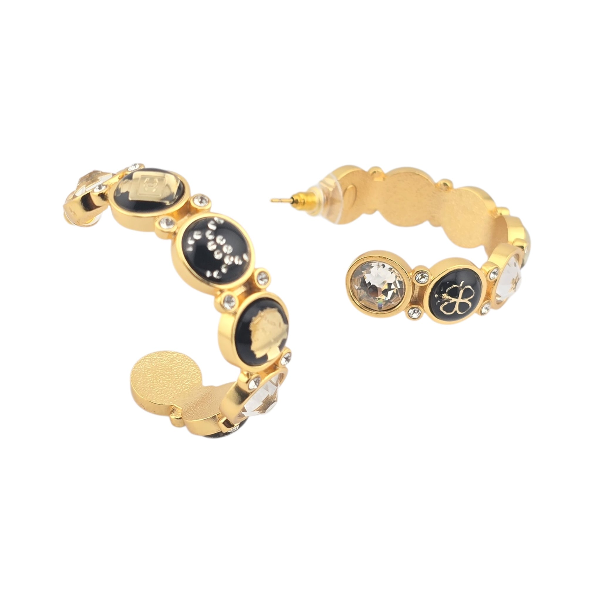 Chanel CC Gold Hoop Earrings 2020 CHANEL