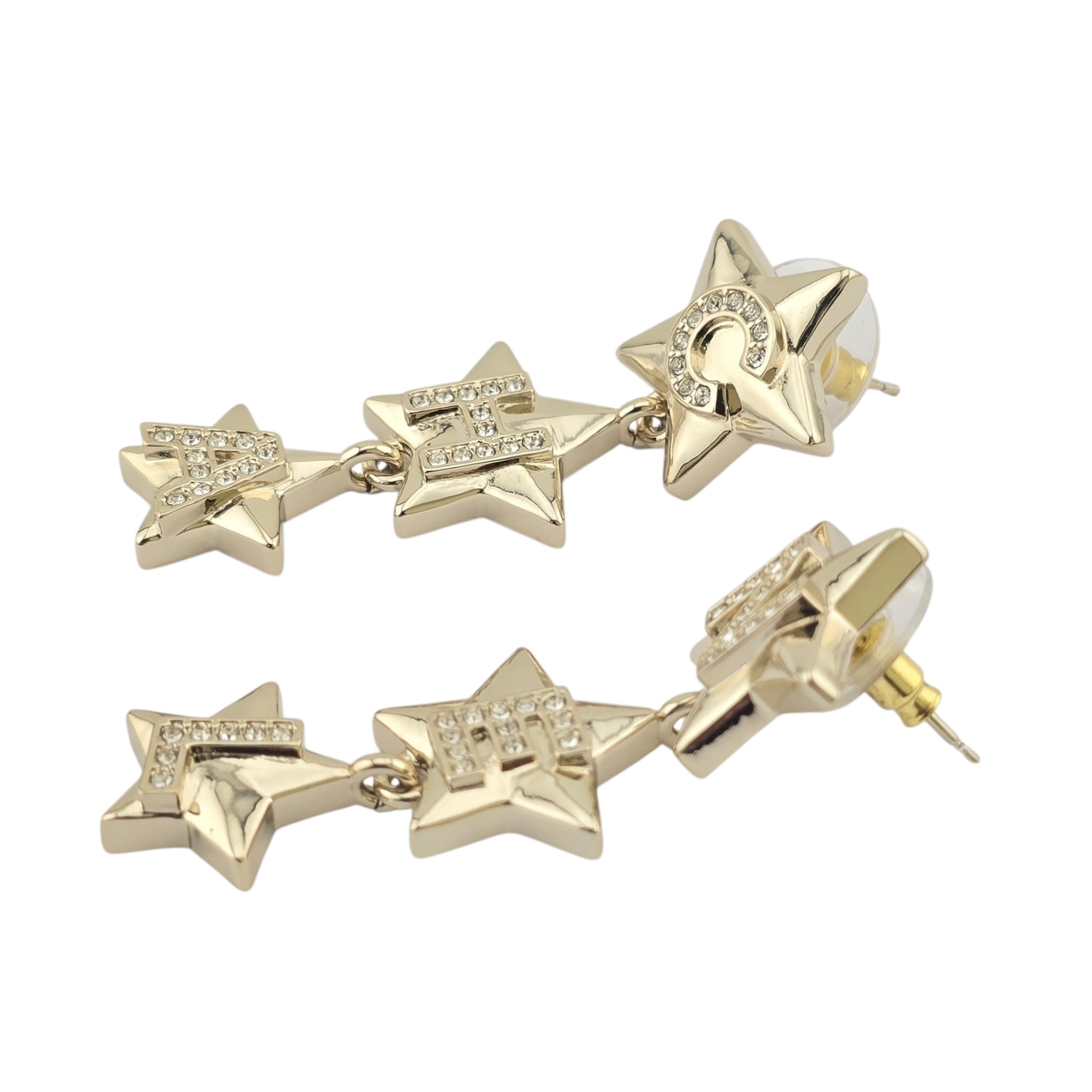Chanel CC Gold Star Drop Earrings 2025 CHANEL