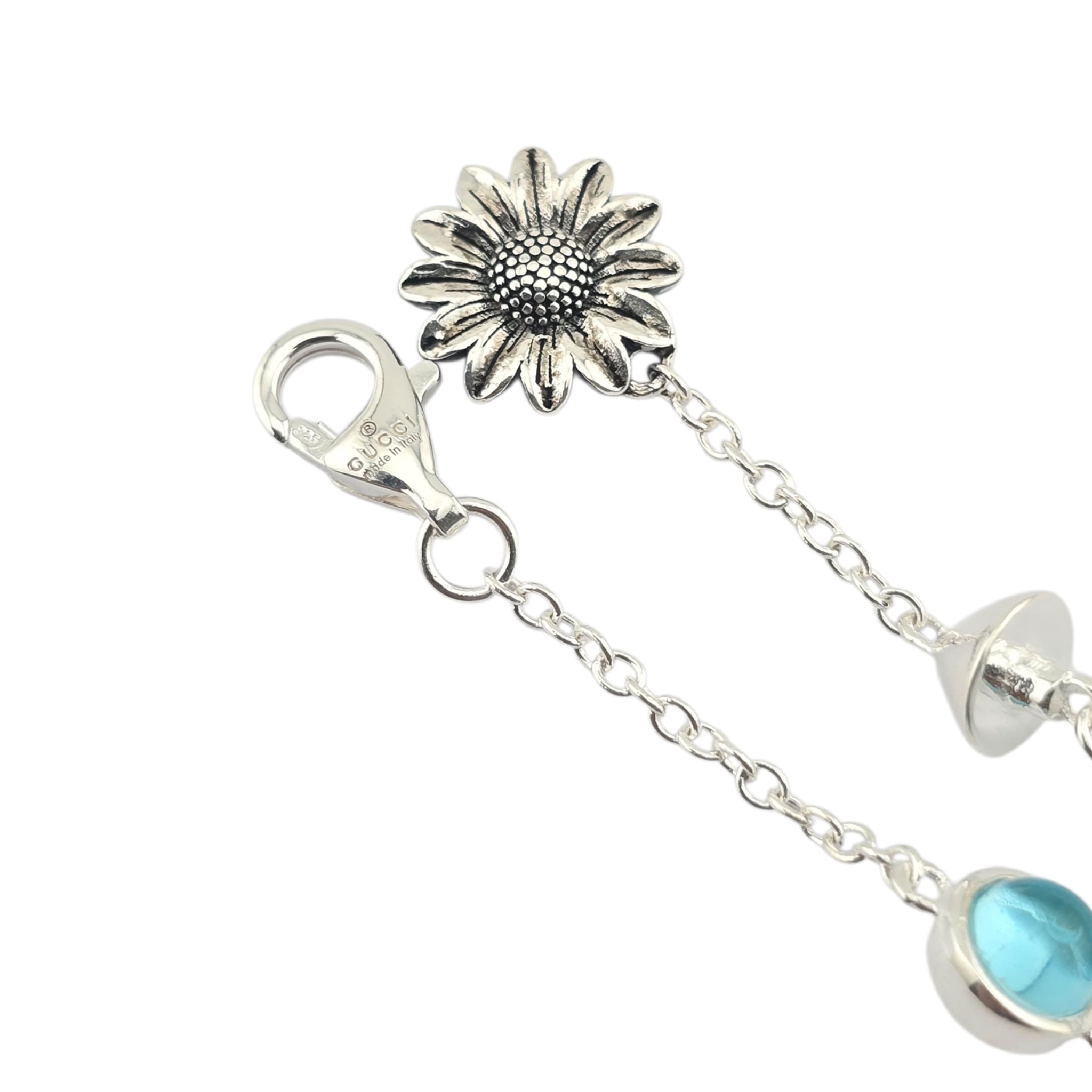 GUCCI GG Marmont Sterling Silver Mother of Pearl Bracelet GUCCI