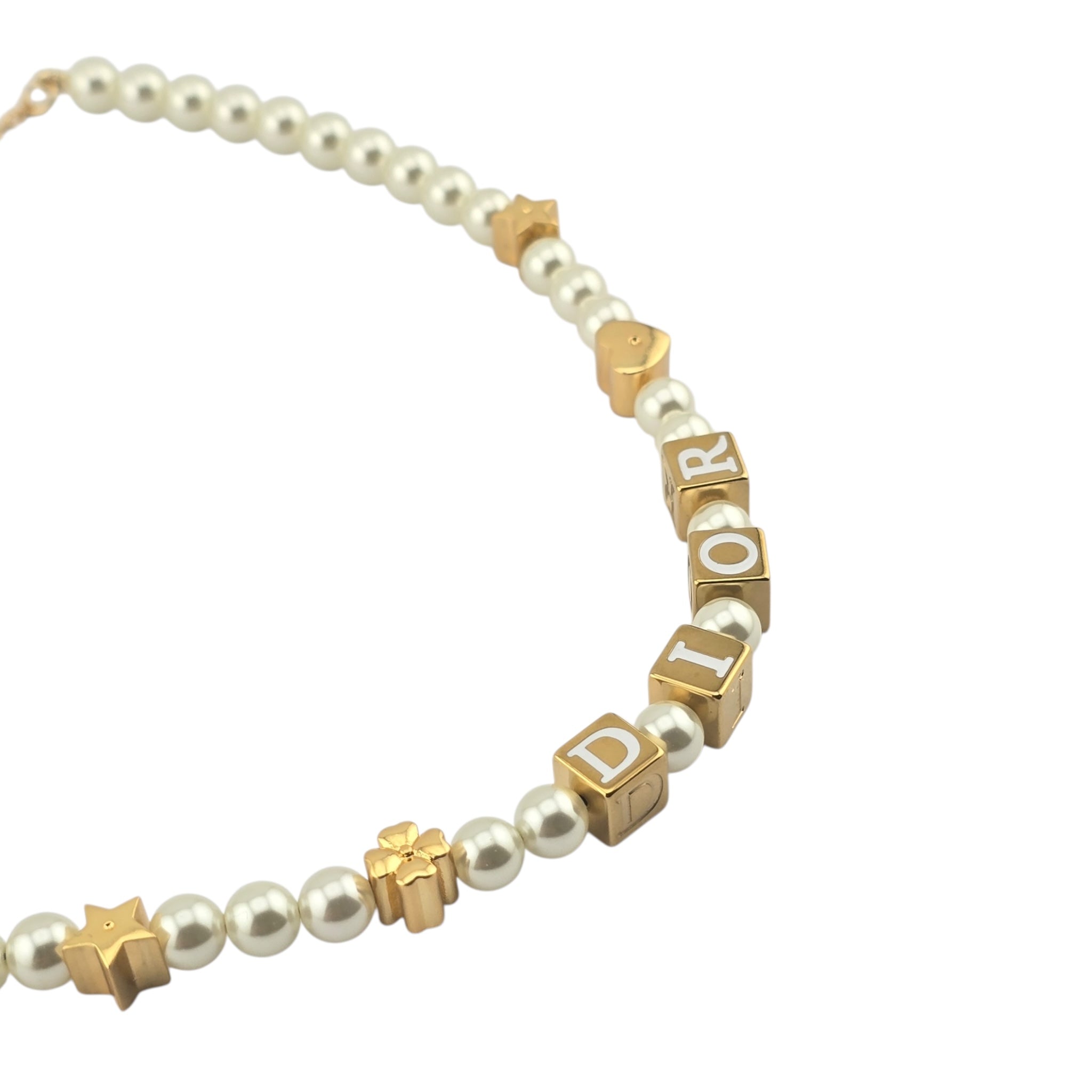 Christian Dior D-Dice Faux Pearl Necklace DIOR