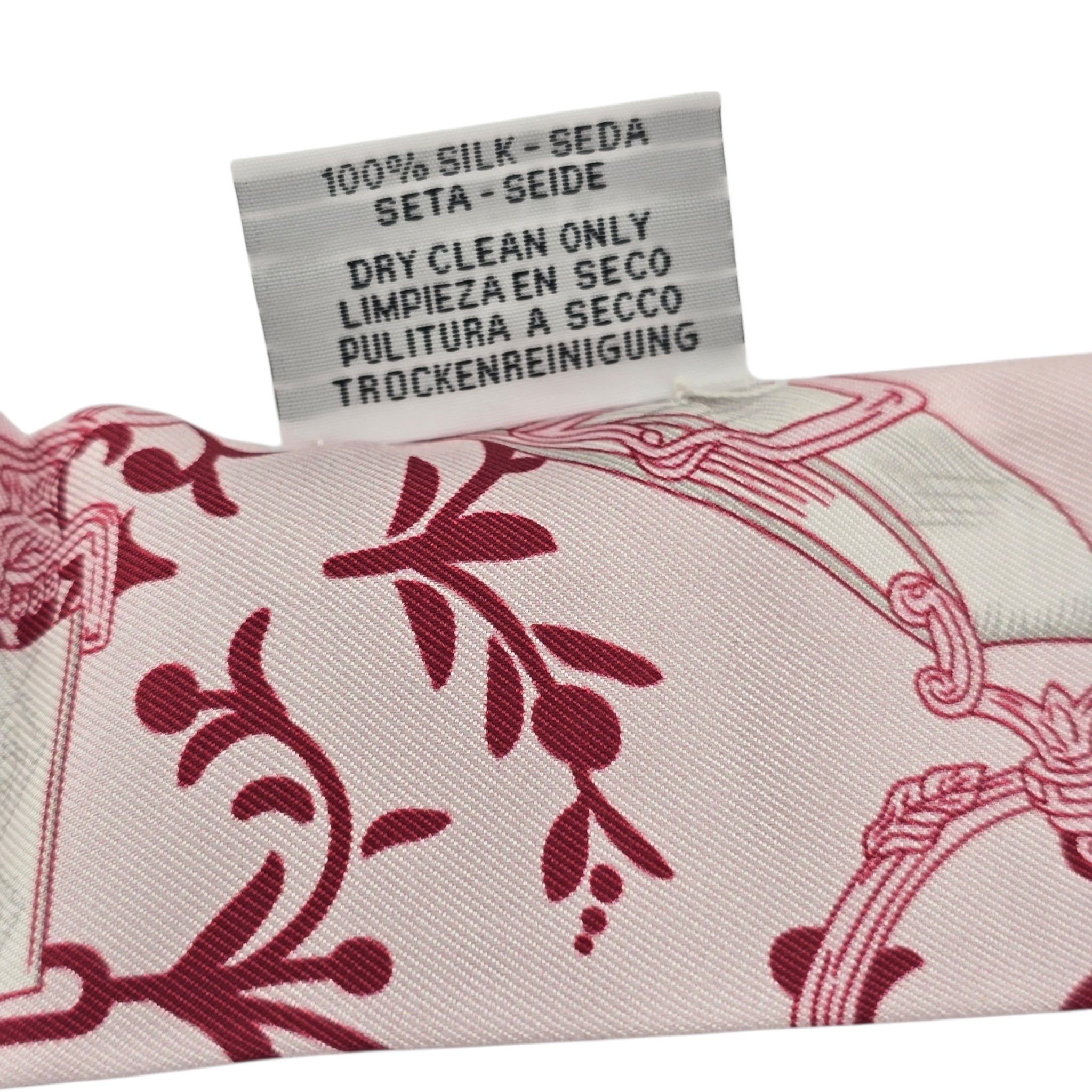 Hermes Silk Twilly Etriers Remix Pink HERMES