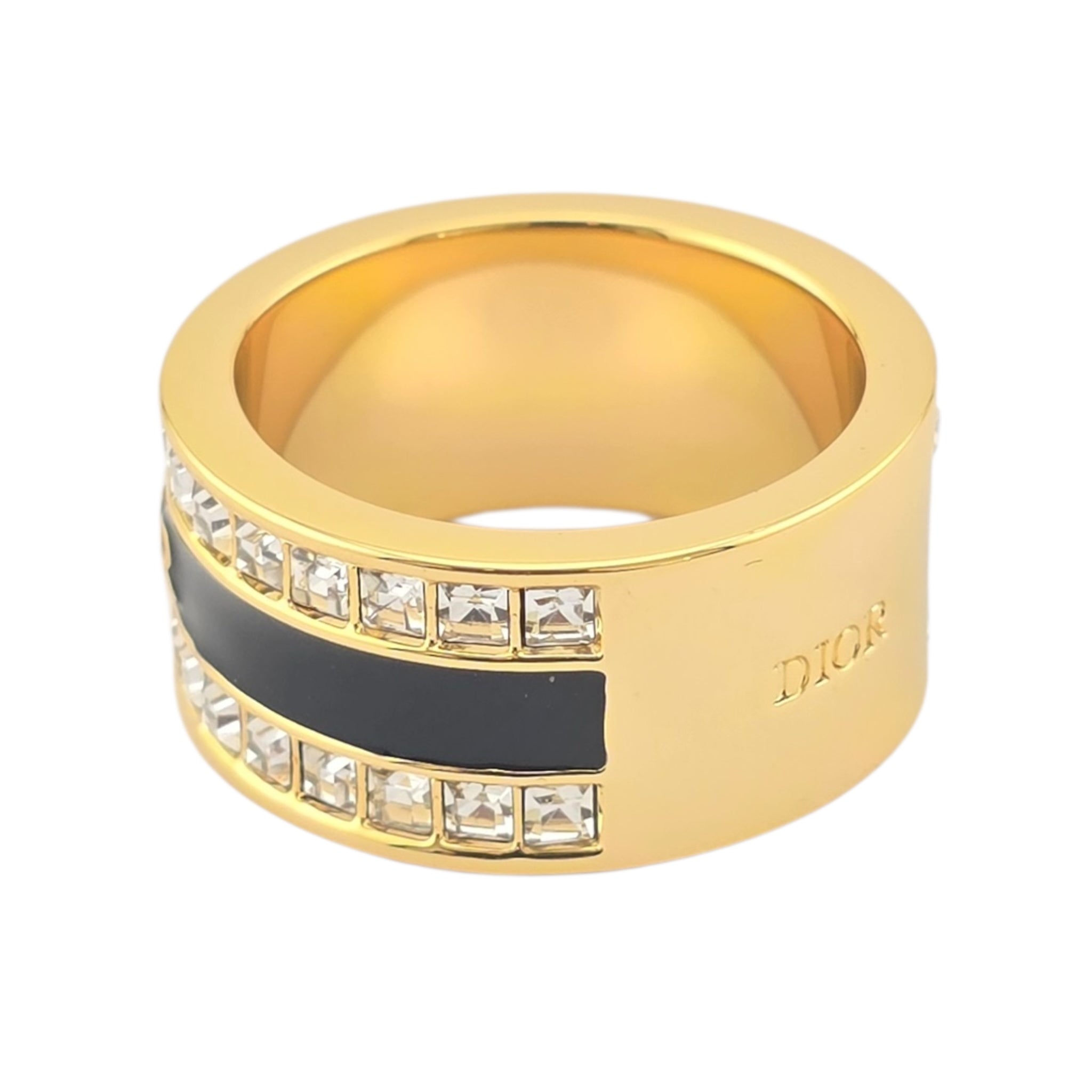 Christian Dior Night Code Black Enamel Ring DIOR