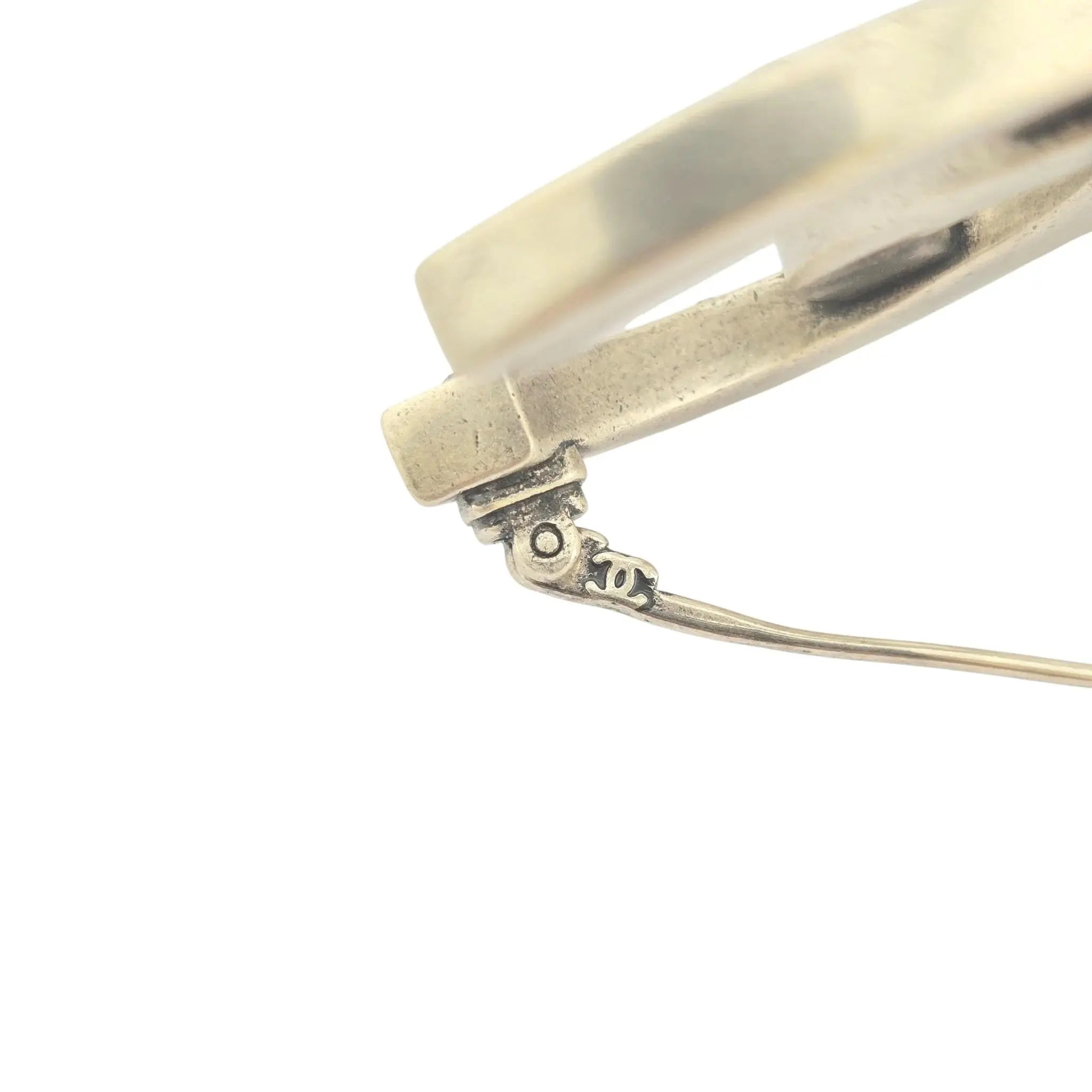 Chanel CC Silver Crystal Brooch 2024 CHANEL