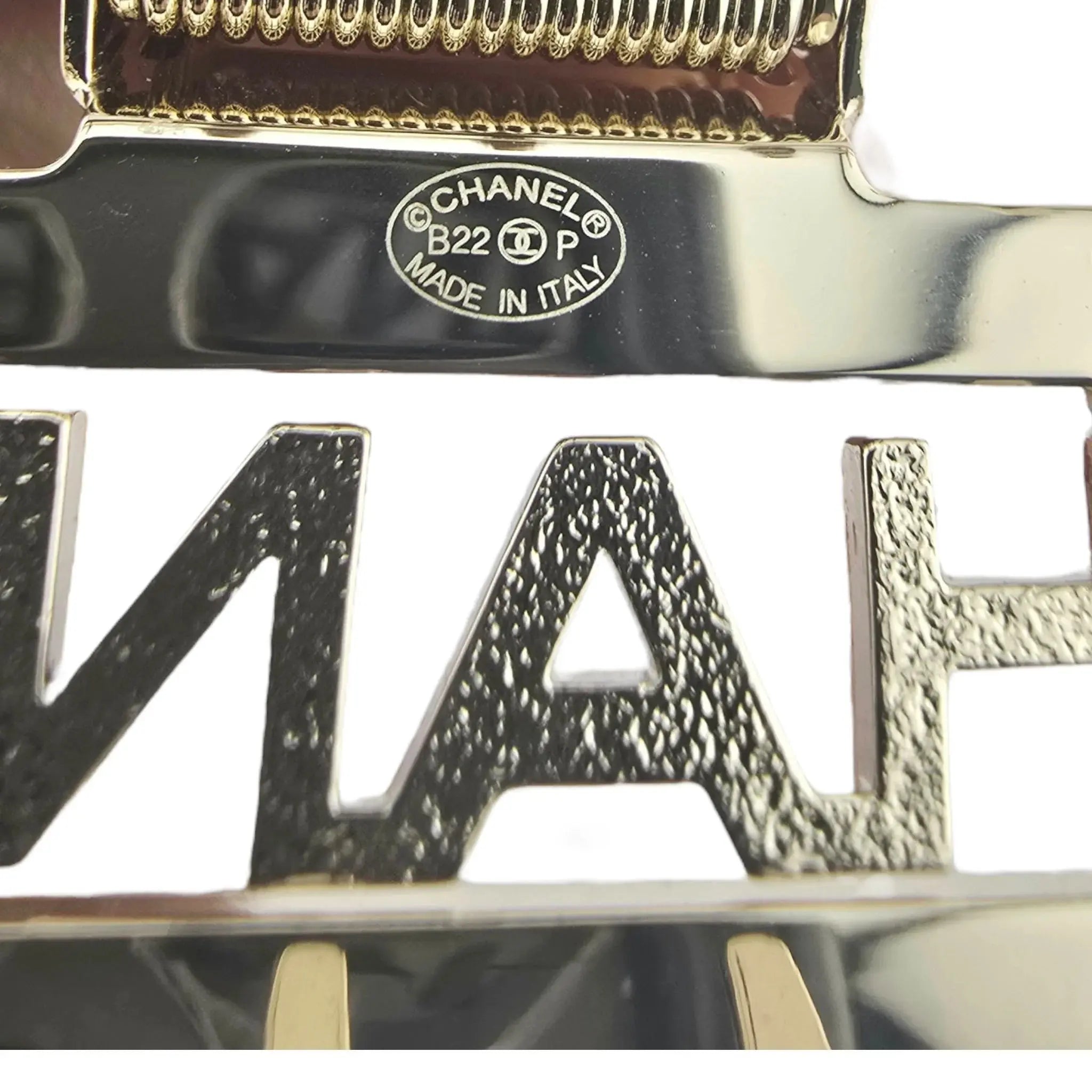 Chanel CC Crystal Gold Hair Clip Claw 2022 CHANEL