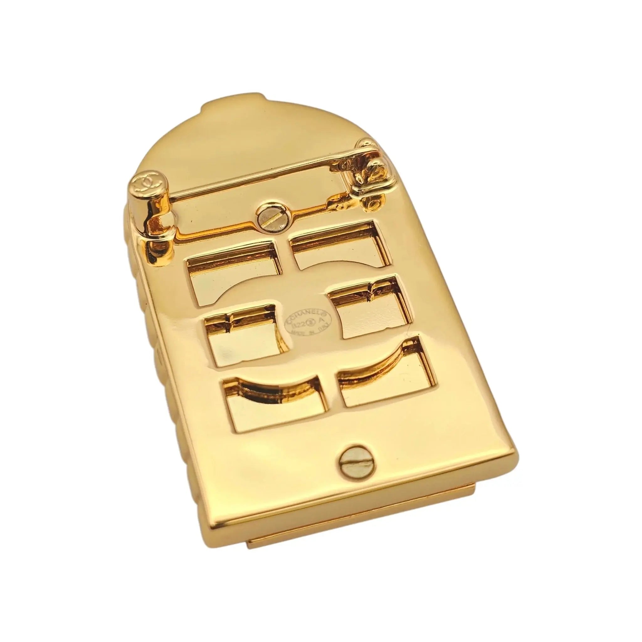 Chanel CC 31 Rue Cambon Door Brooch Gold CHANEL