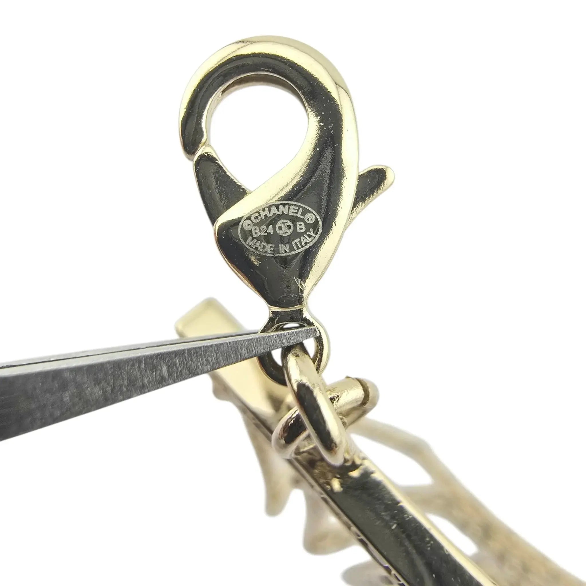 Chanel CC Bow Crystal Faux Pearl Necklace 2024 CHANEL