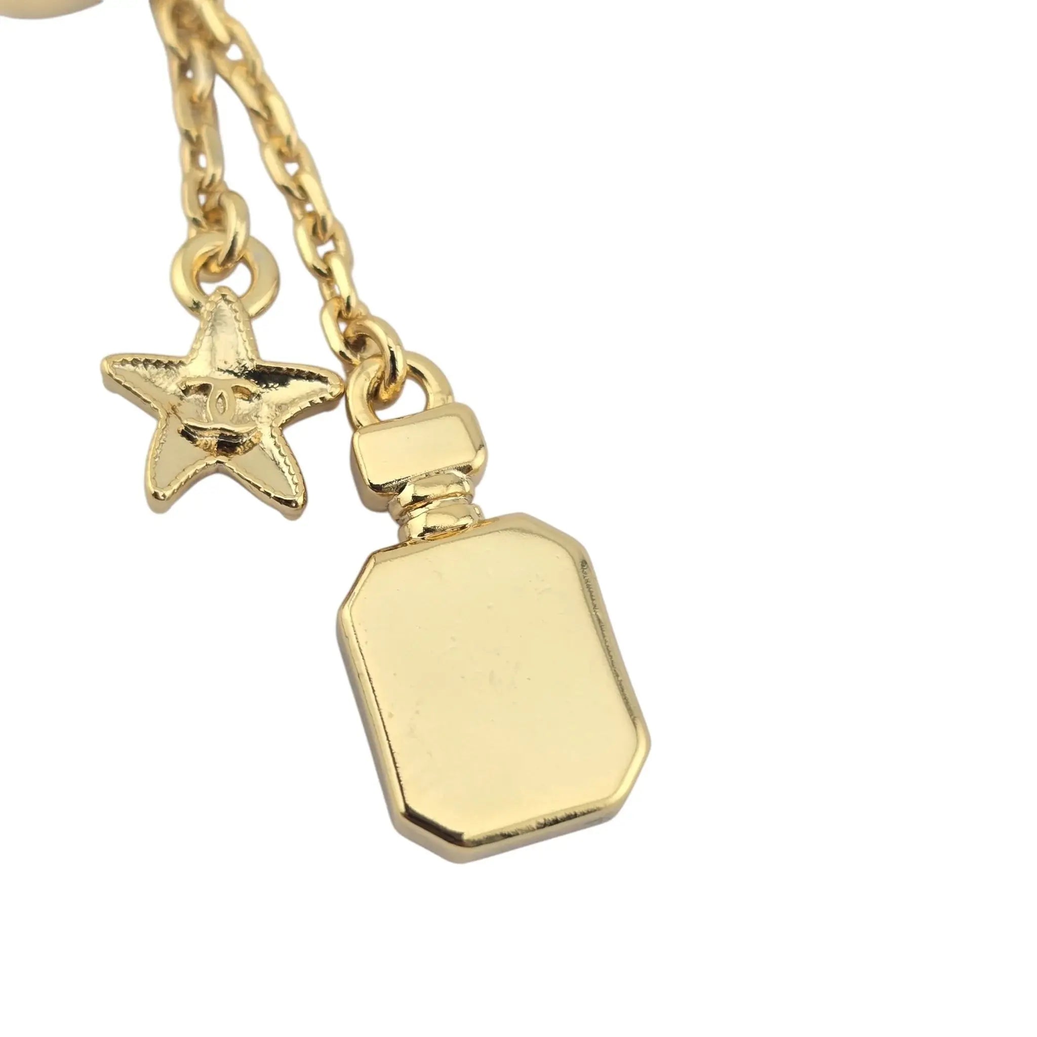 Chanel CC Chain Drop Perfume Star Earrings 2025 CHANEL
