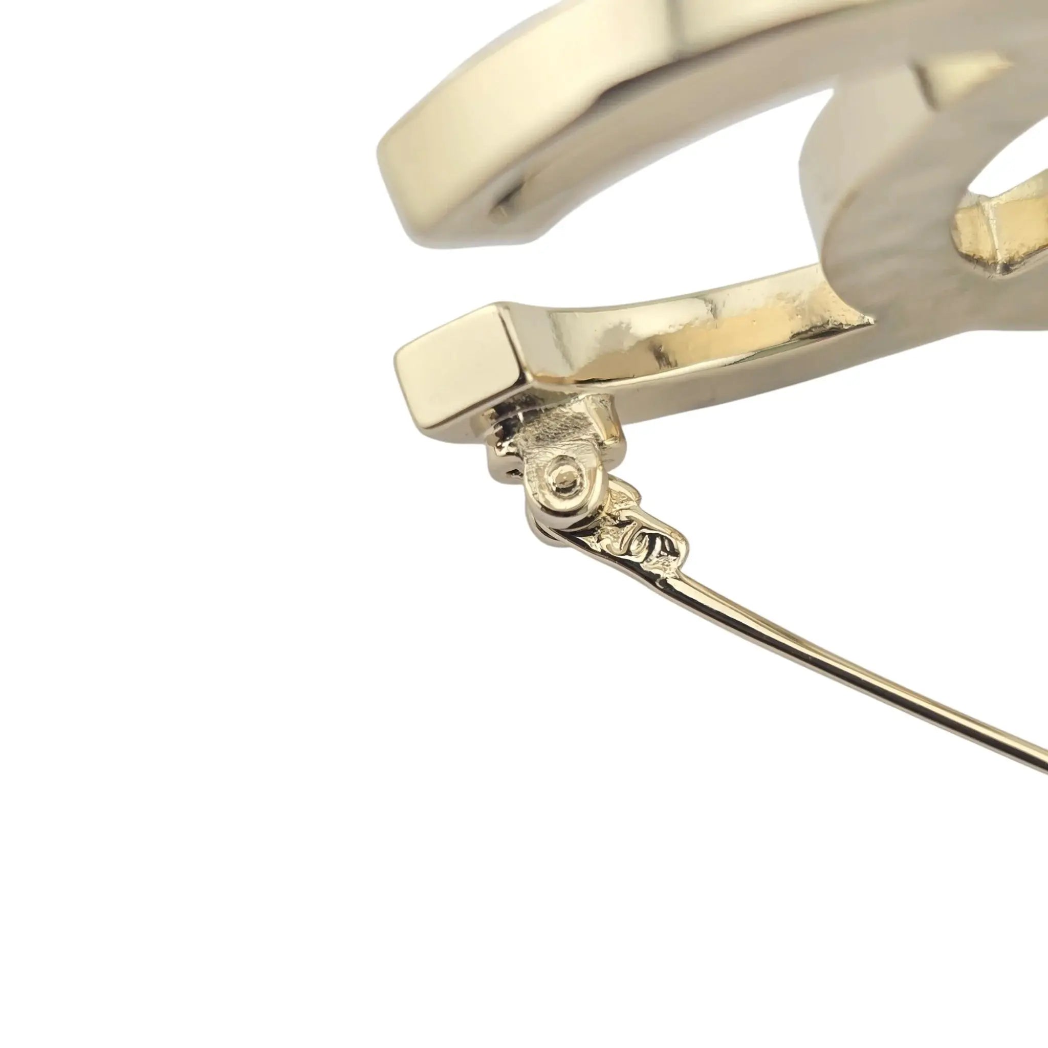 Chanel CC Gold Crystal Faux Pearl Brooch 2023 CHANEL