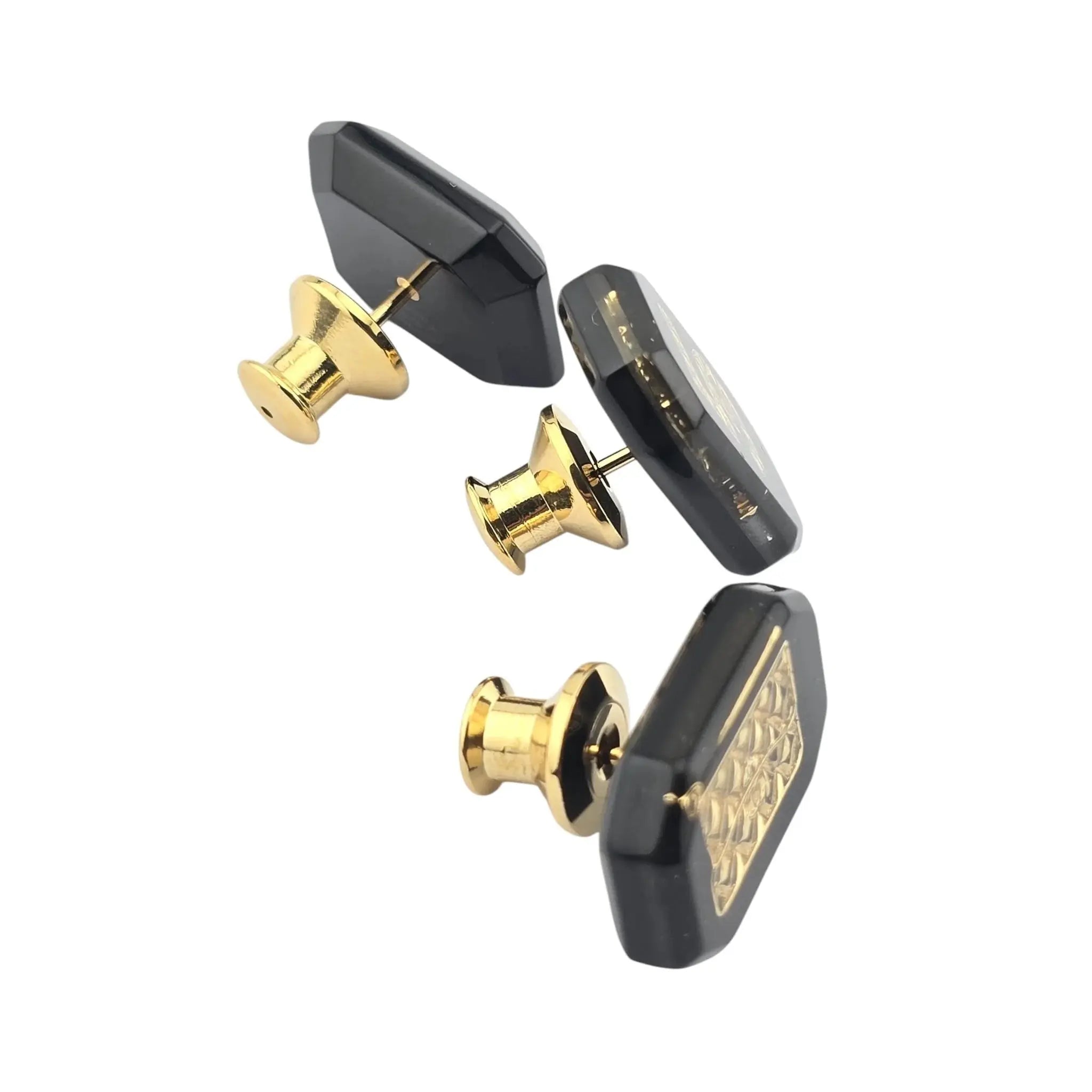 Chanel CC No 5 3 Black Gold Brooch 2023 CHANEL