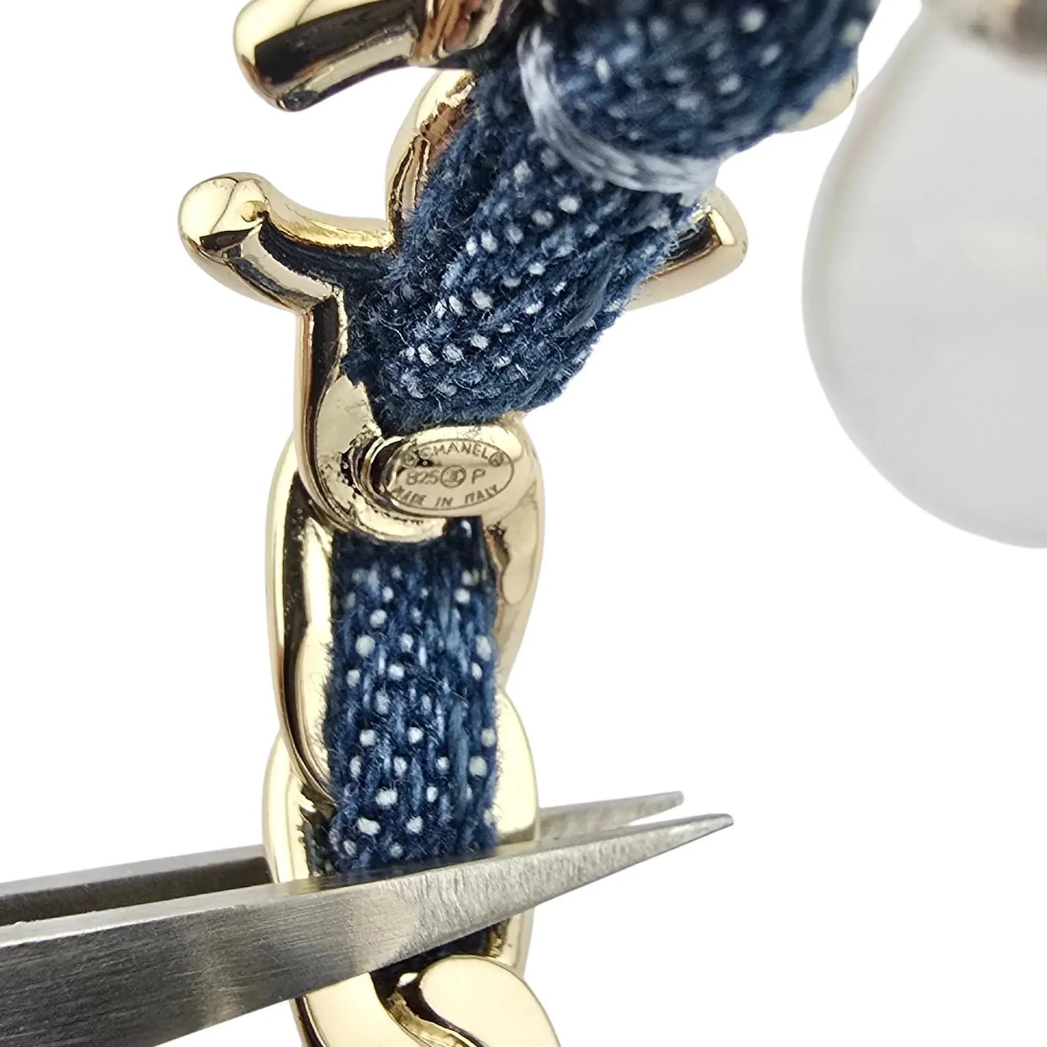 Chanel CC Denim Blue Hoop Earrings 2025 CHANEL