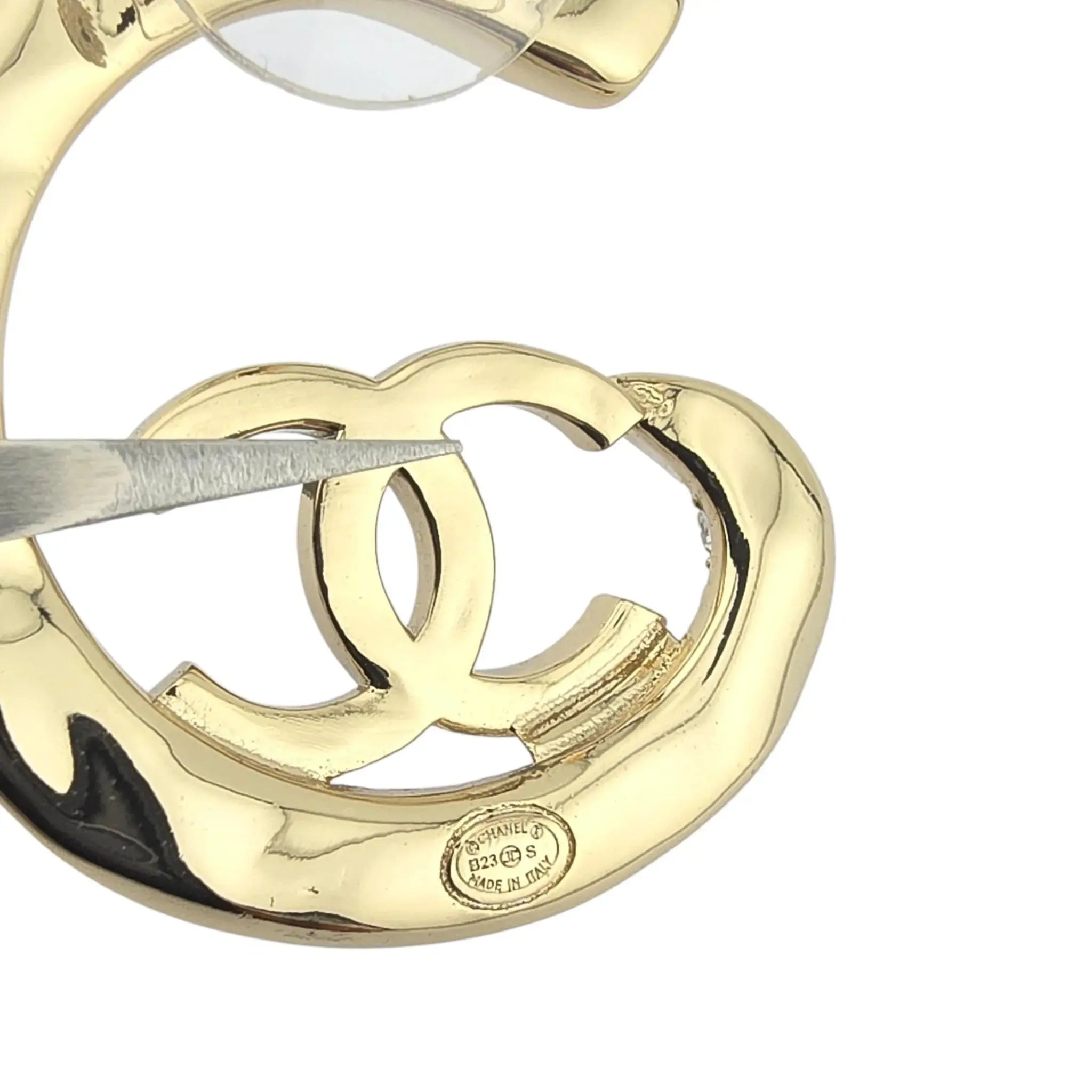 Chanel CC Crystal Gold Metal Earrings 2023 CHANEL